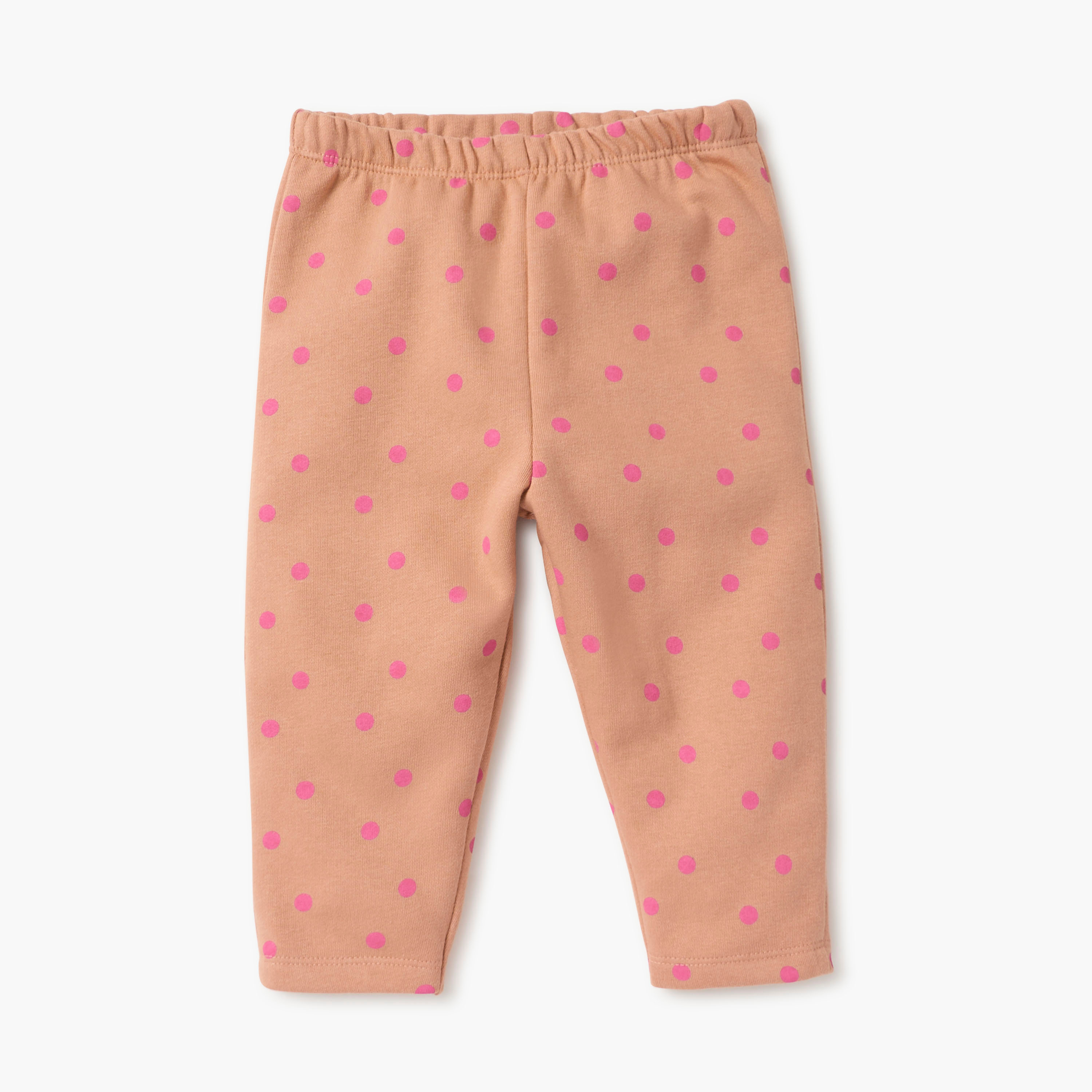 Juniors Polka Dot Print T-shirt and Pyjama Set-baby-girls-clothing-nightwear-pyjamasets-image-3