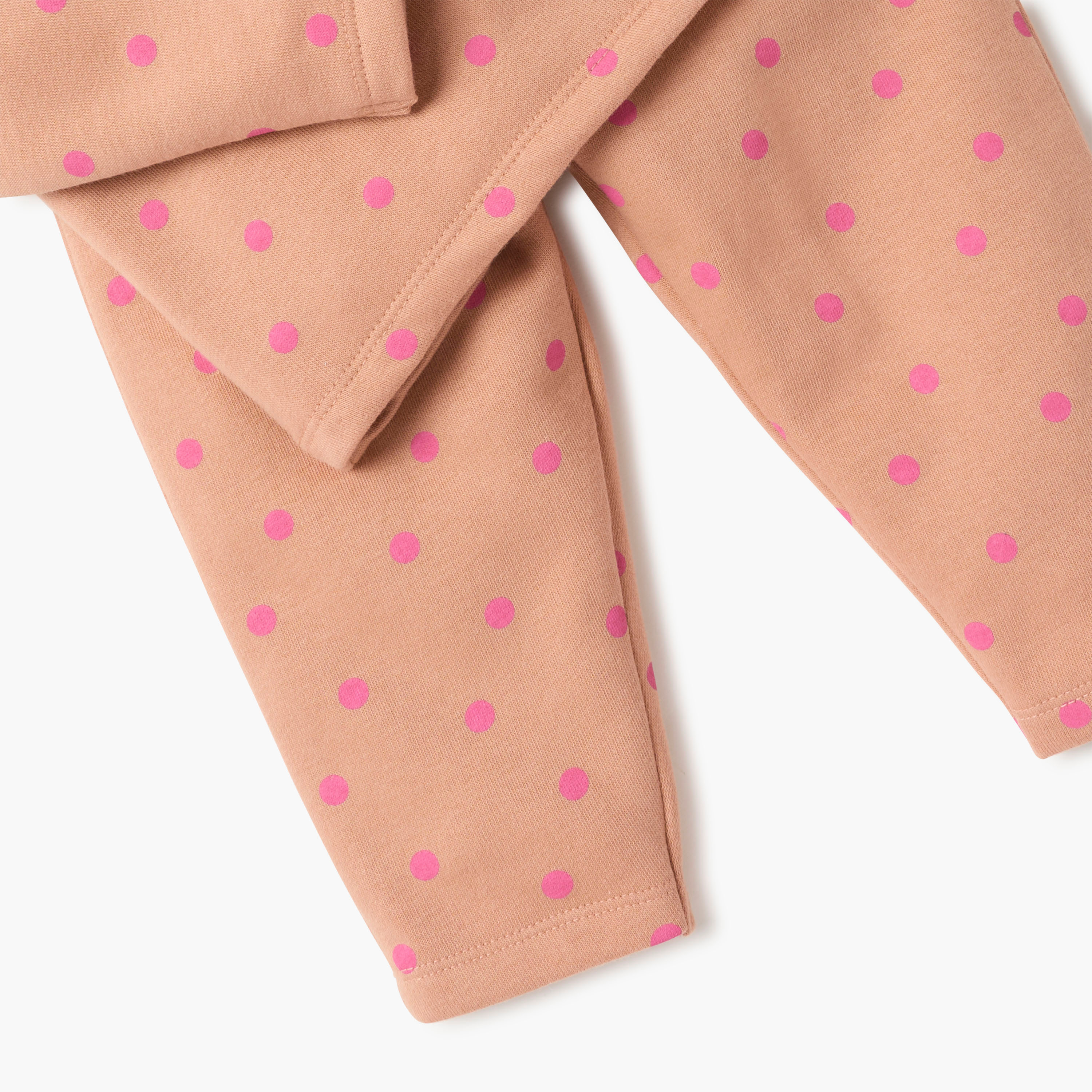 Juniors Polka Dot Print T-shirt and Pyjama Set-baby-girls-clothing-nightwear-pyjamasets-image-5
