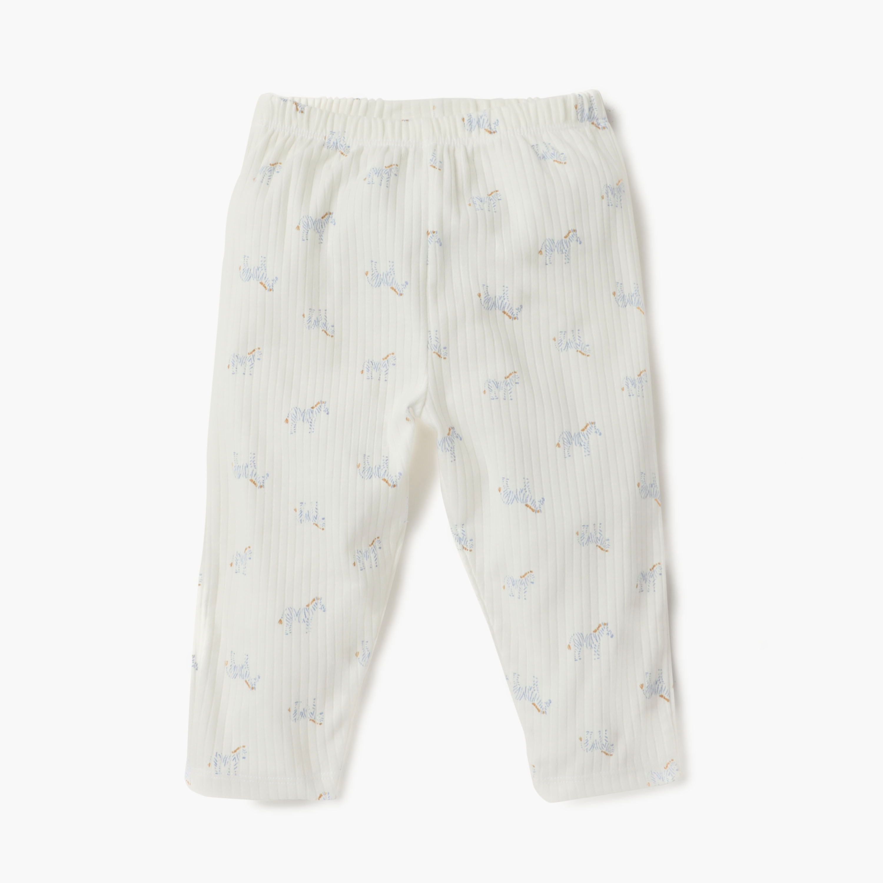 Juniors Bunny Print Long Sleeves T-shirt and Pyjama Set-baby-girls-clothing-nightwear-pyjamasets-image-3