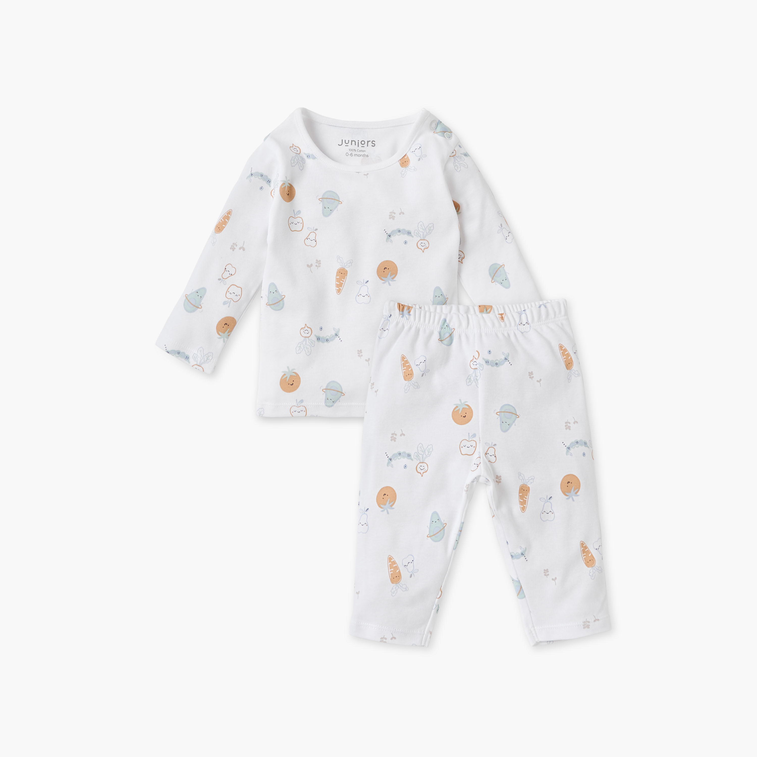 Juniors Printed T-shirt and Pyjama Set-baby-boys-clothing-nightwear-pyjamasets-image-1