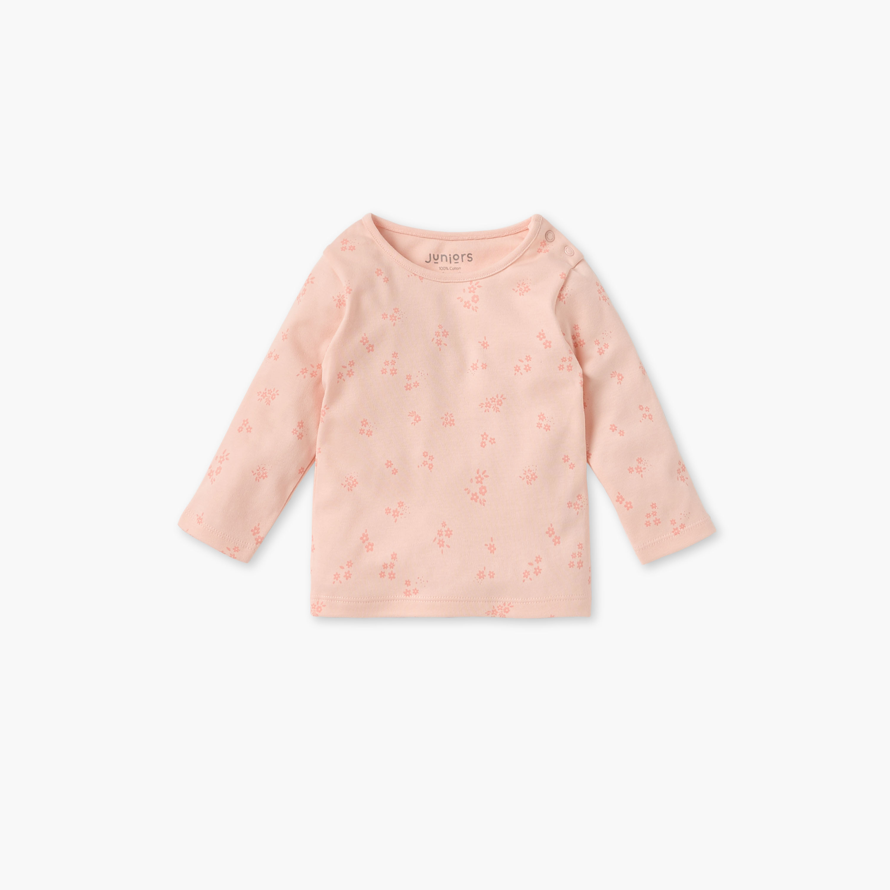 Juniors Floral Print T-shirt and Pyjama Set-baby-boys-clothing-nightwear-pyjamasets-image-2