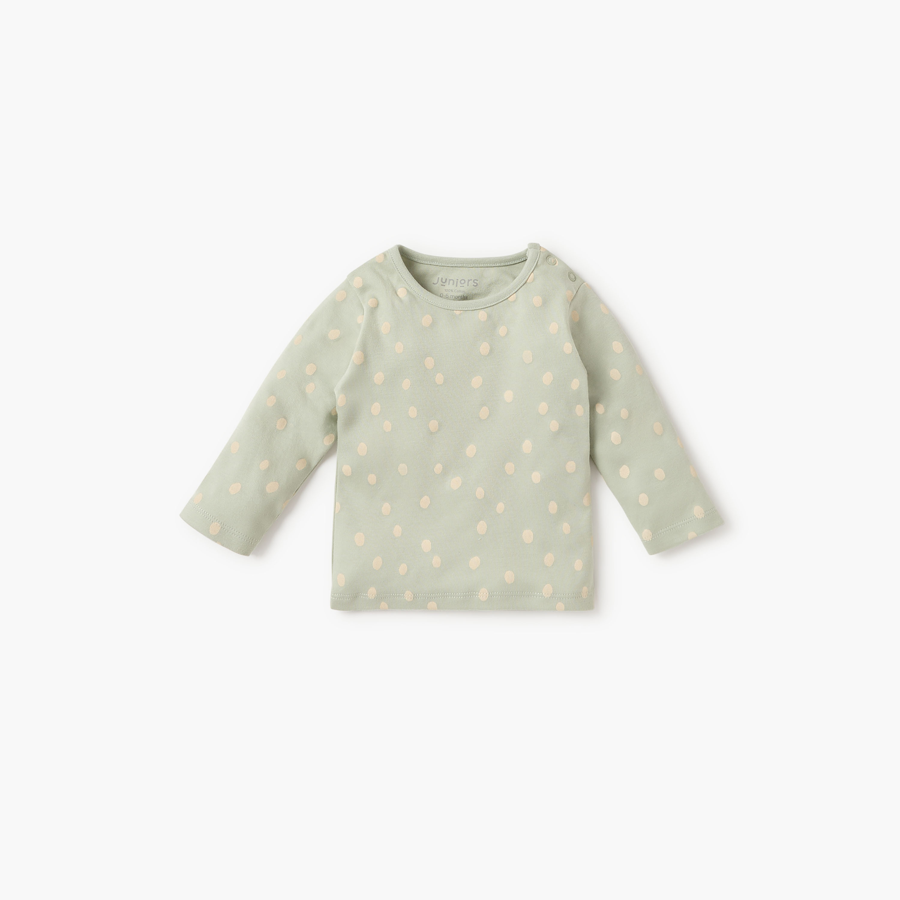 Juniors Polka Dot Print T-shirt and Pyjama Set-baby-boys-clothing-nightwear-pyjamasets-image-3