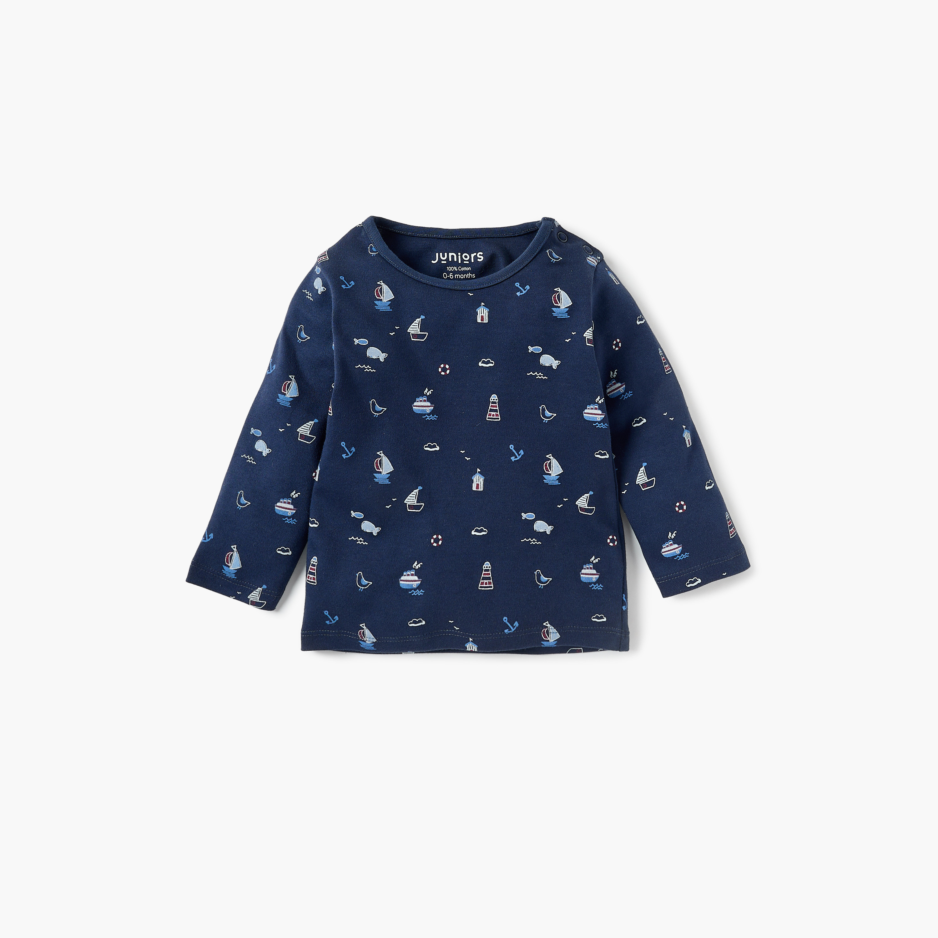 طقم تيشيرت وبنطلون بيجاما بطبعات من جونيورز-baby-boys-clothing-nightwear-pyjamasets-image-2
