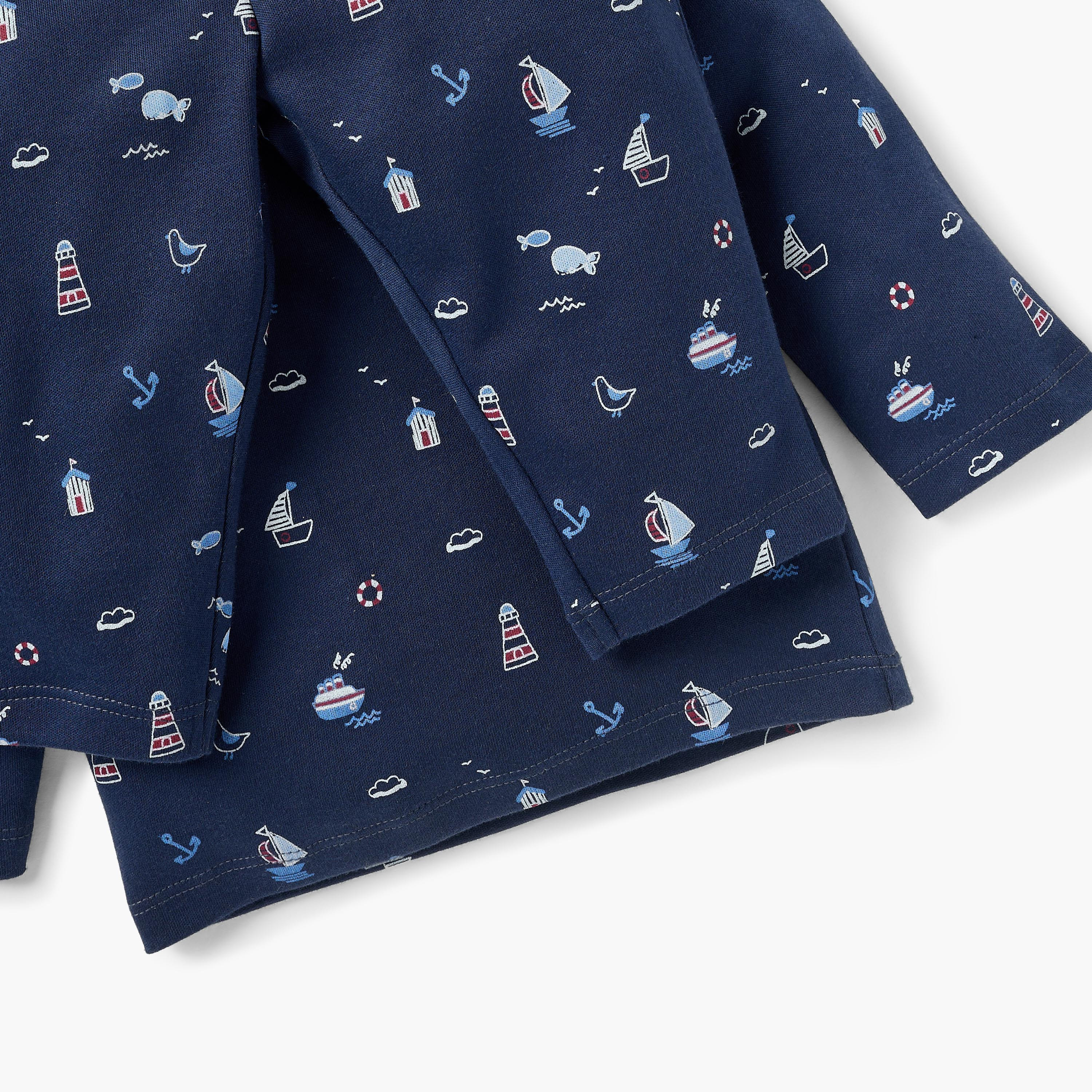 طقم تيشيرت وبنطلون بيجاما بطبعات من جونيورز-baby-boys-clothing-nightwear-pyjamasets-image-5
