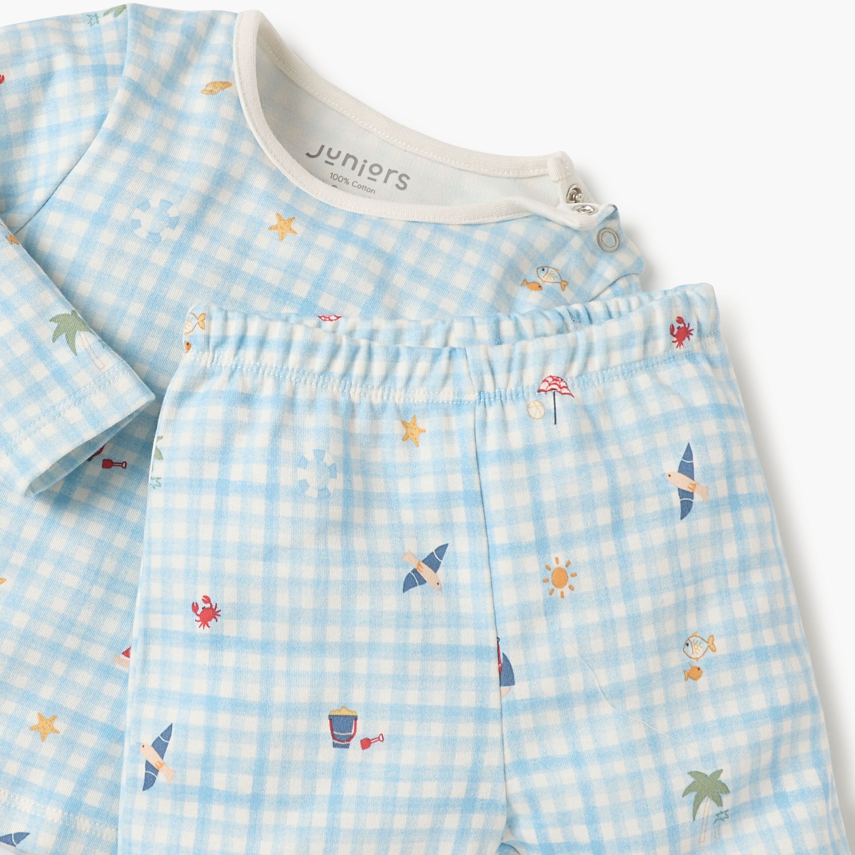 طقم بيجاما وتيشيرت بطبعات من جونيورز-baby-boys-clothing-nightwear-pyjamasets-image-2