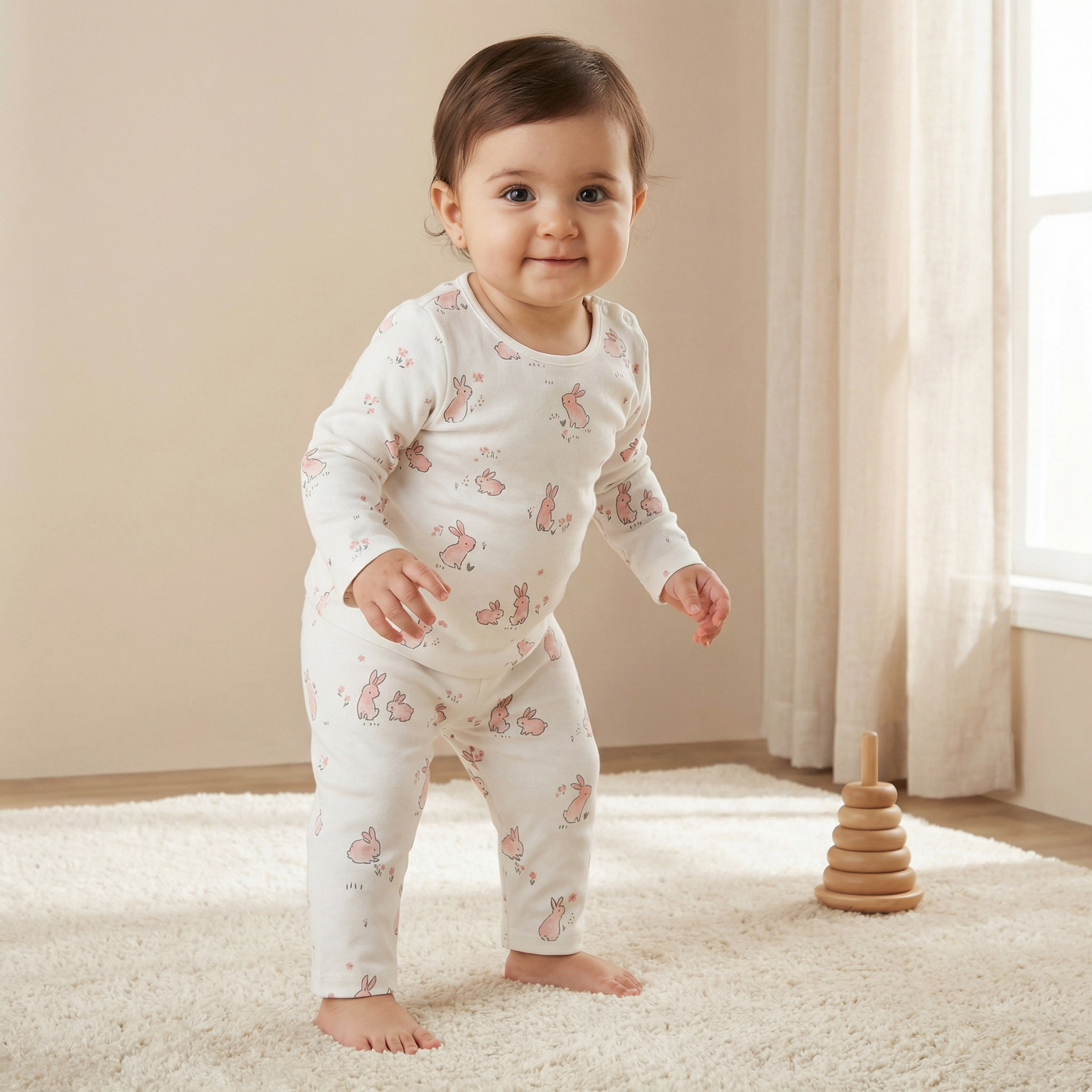 Juniors All-Over Animal Print T-shirt and Pyjama Set-baby-boys-clothing-nightwear-pyjamasets-image-1