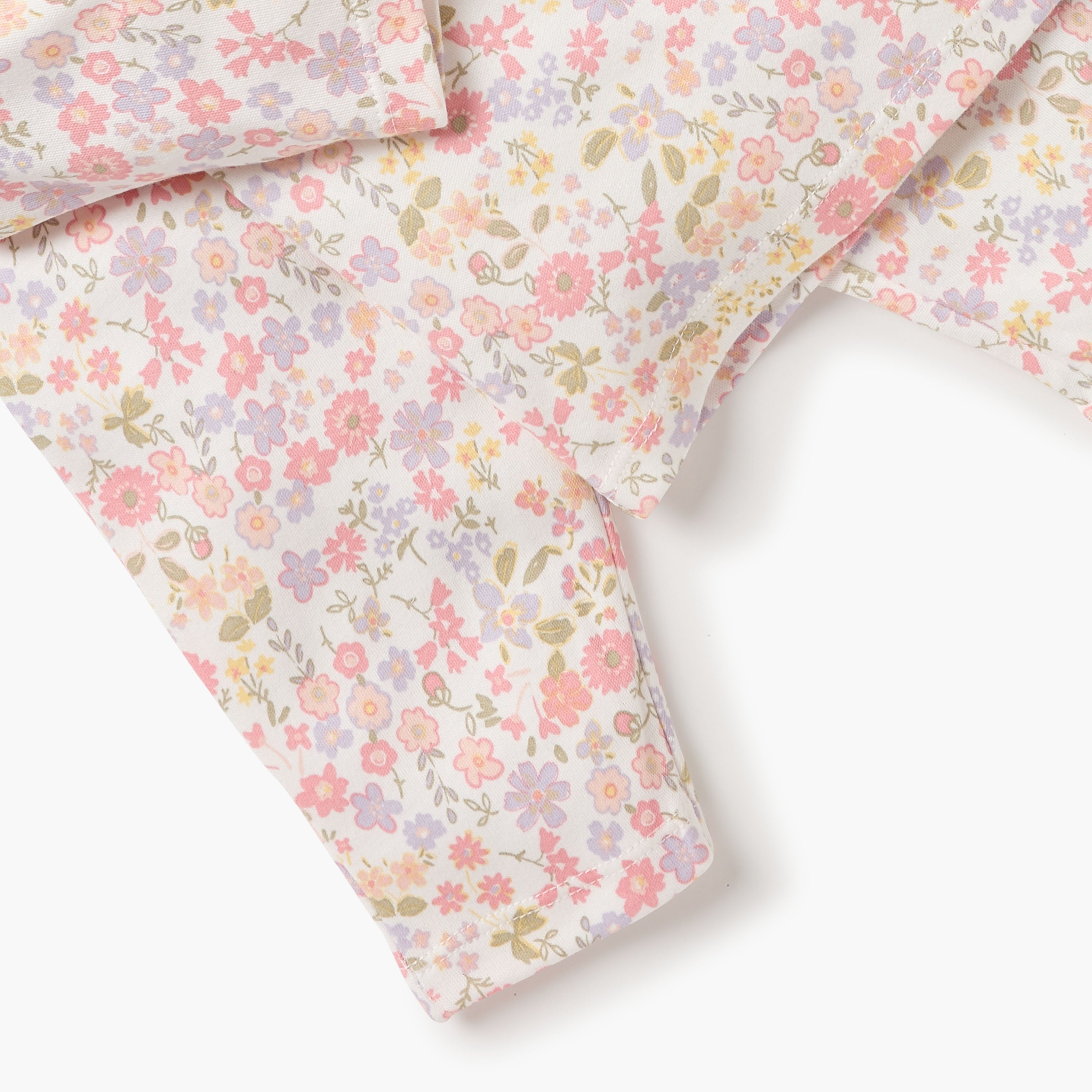Juniors Floral Print T-shirt and Pyjama Set-baby-girls-clothing-nightwear-pyjamasets-image-5