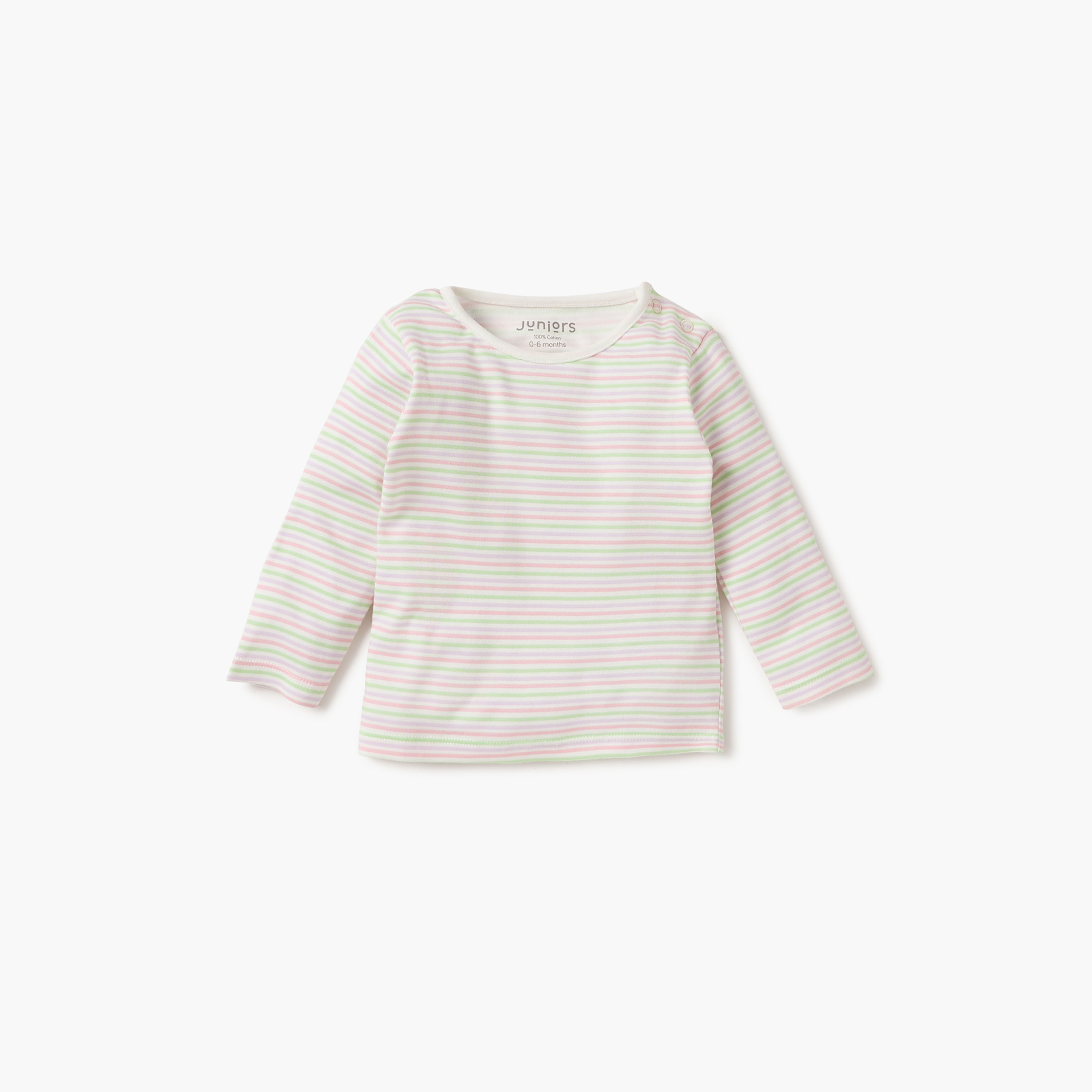 Juniors Striped T-shirt and Pyjama Set-baby-boys-clothing-nightwear-pyjamasets-image-3