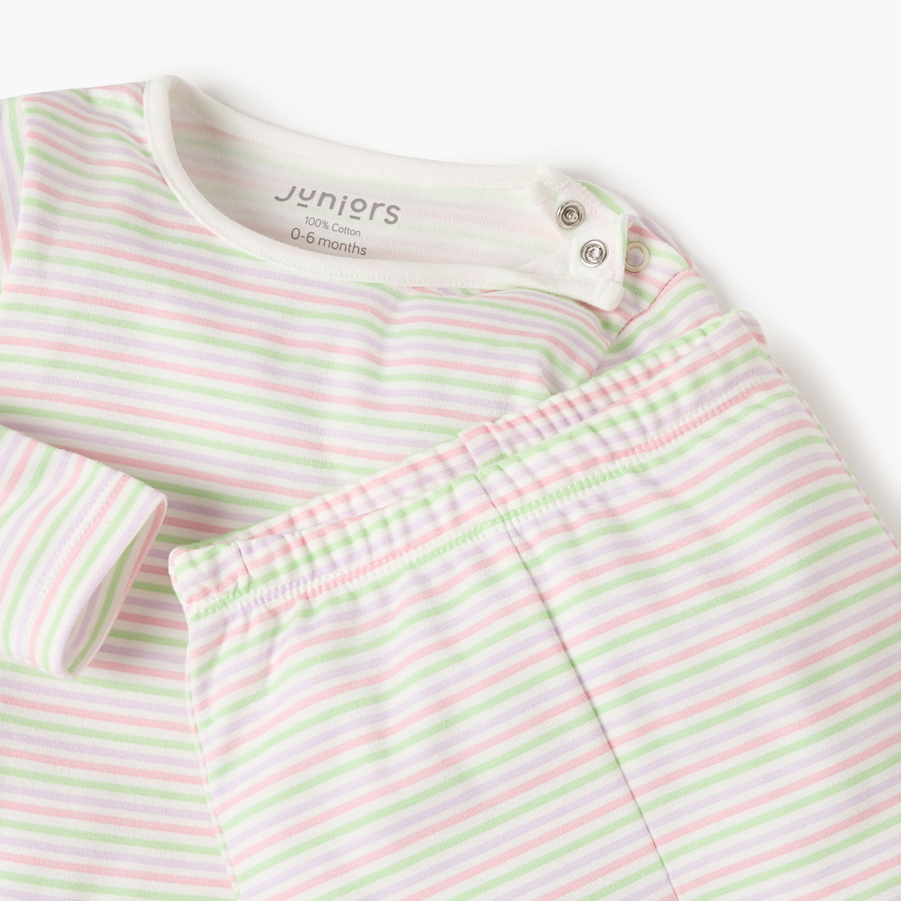 Juniors Striped T-shirt and Pyjama Set-baby-boys-clothing-nightwear-pyjamasets-image-5