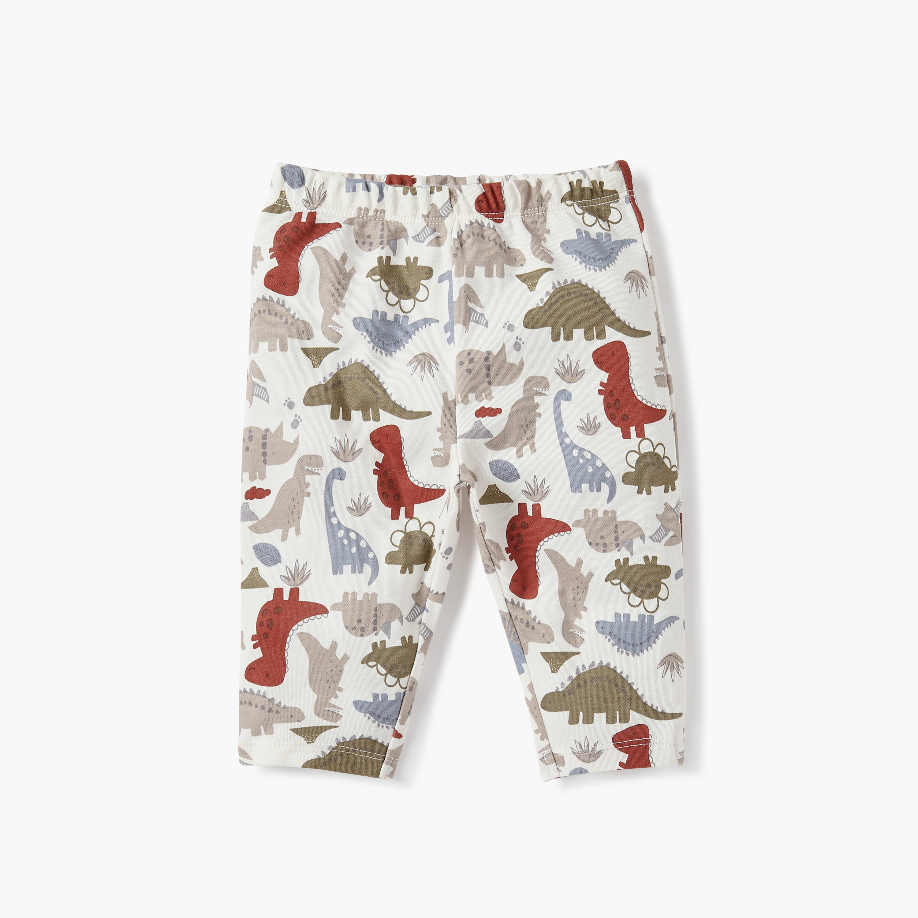 Juniors Dinosaur Print T-shirt and Pyjama Set-baby-boys-clothing-nightwear-pyjamasets-image-3