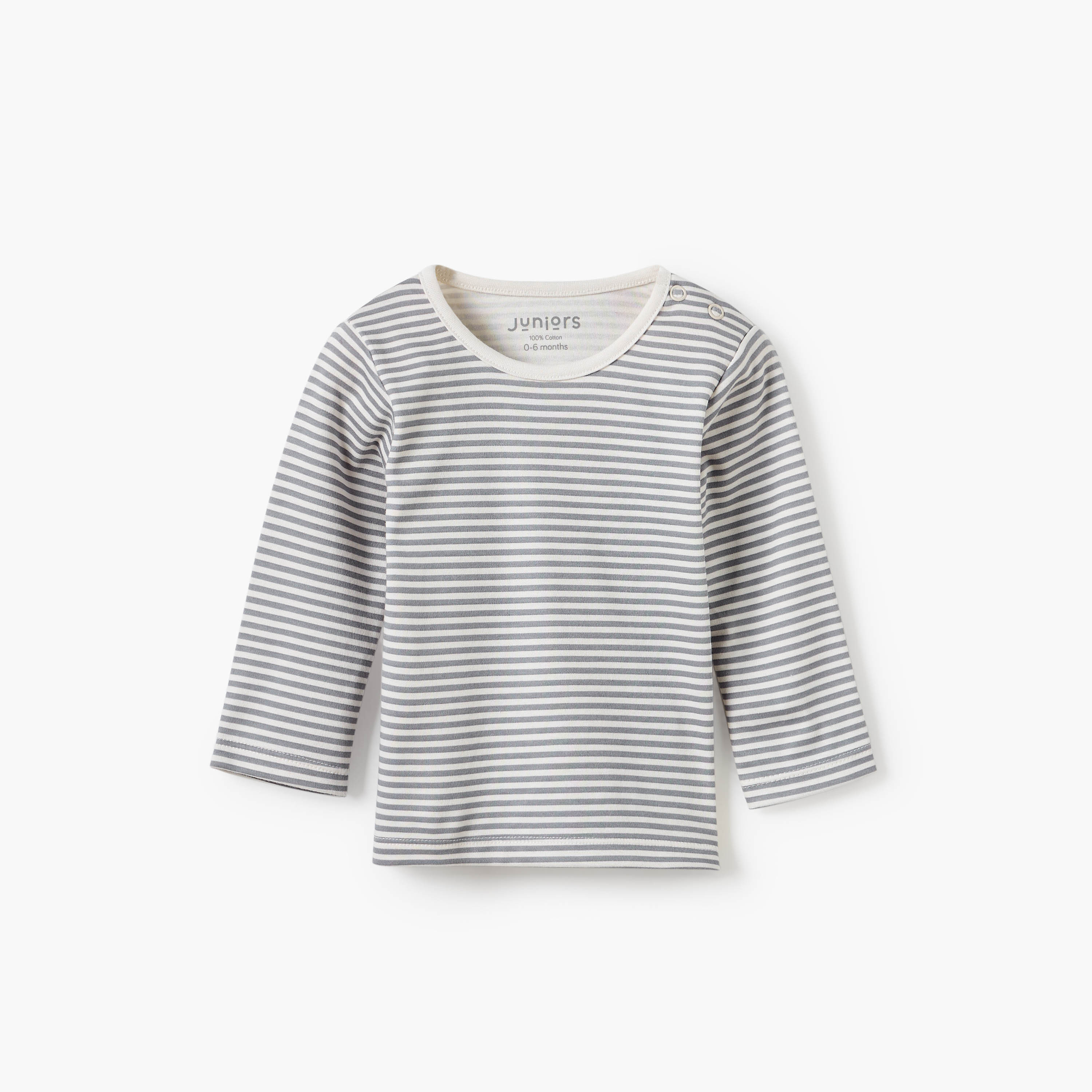 Juniors Striped T-shirt and Pyjama Set-baby-boys-clothing-nightwear-pyjamasets-image-3