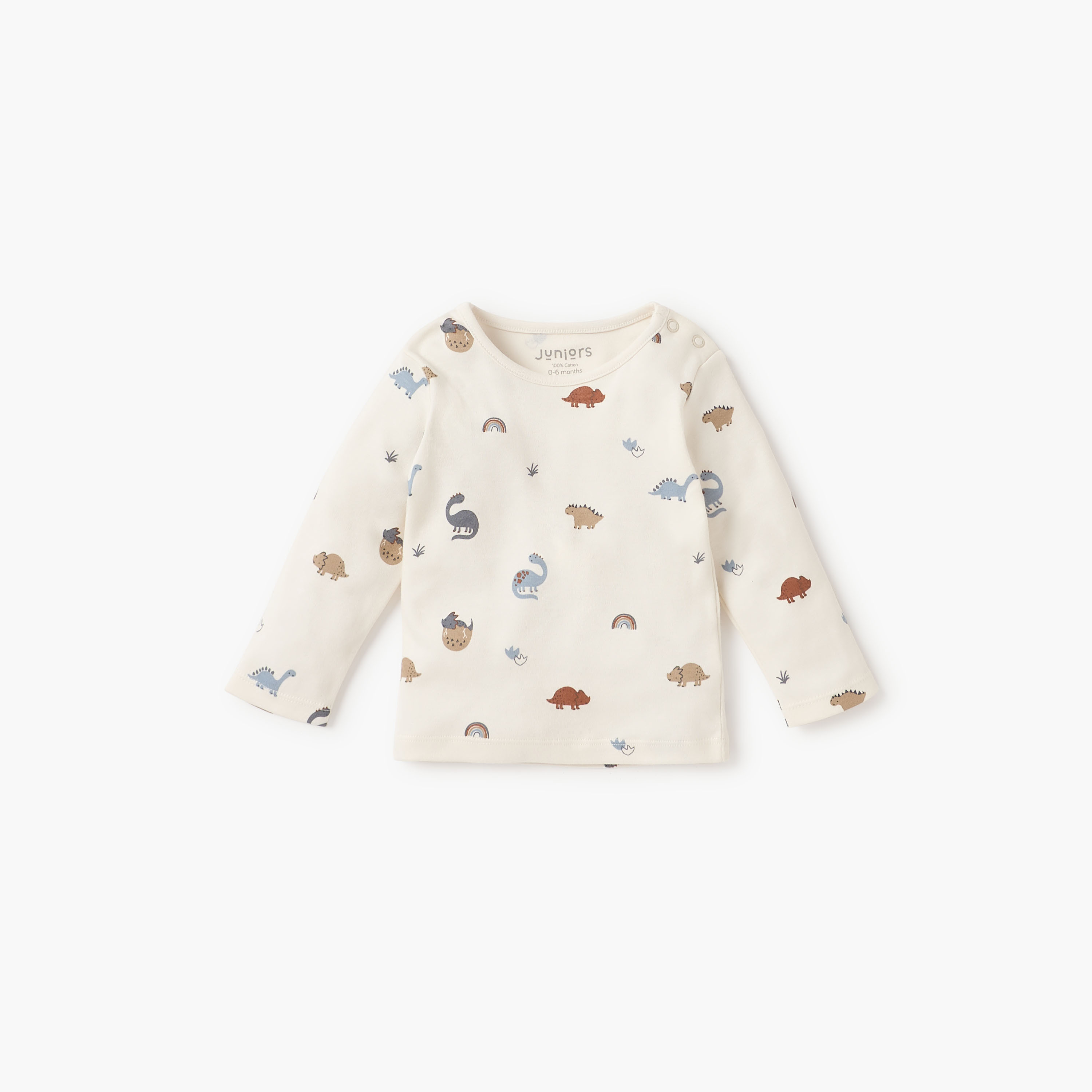Juniors Animal Print T-shirt and Pyjama Set-baby-boys-clothing-nightwear-pyjamasets-image-2