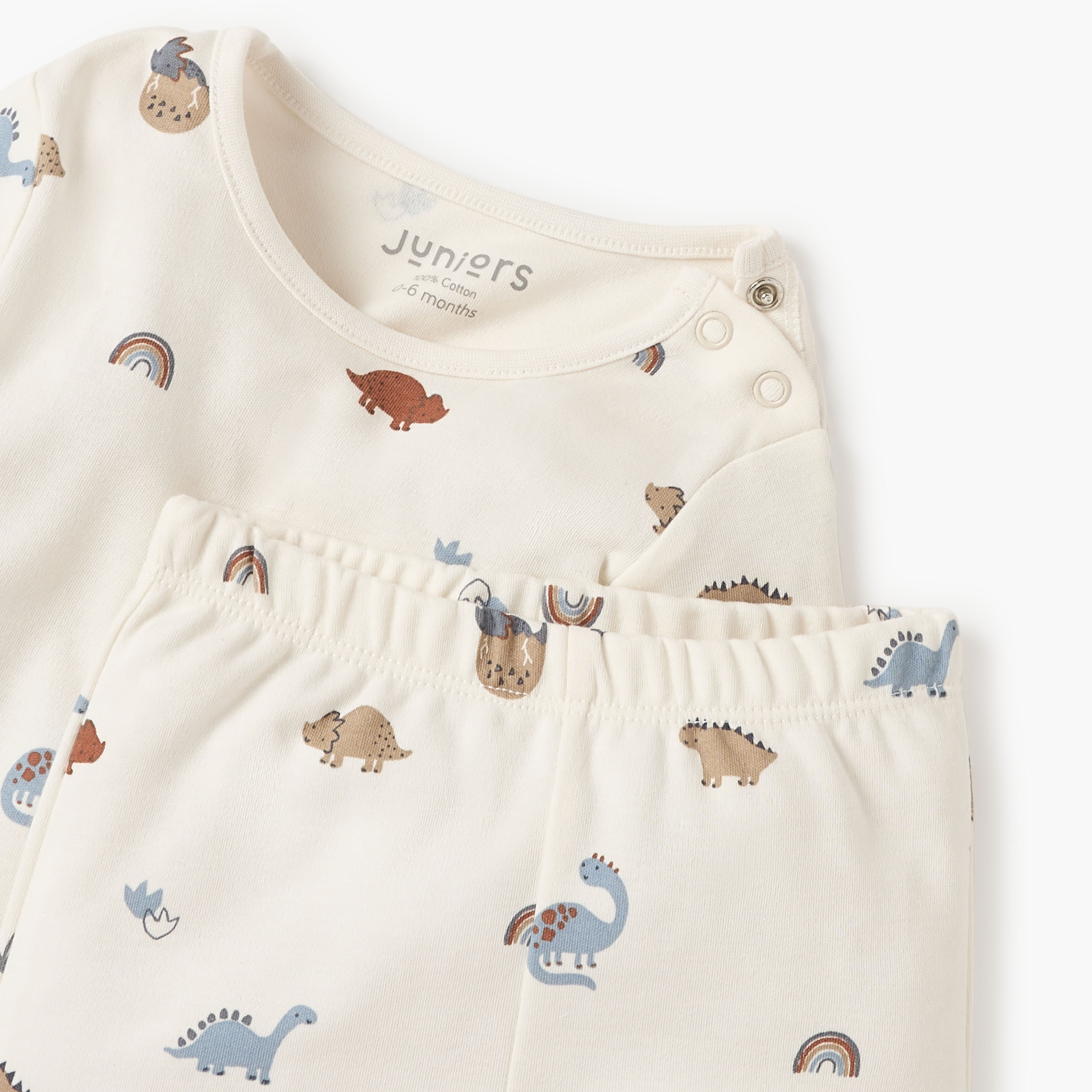 Juniors Animal Print T-shirt and Pyjama Set-baby-boys-clothing-nightwear-pyjamasets-image-4