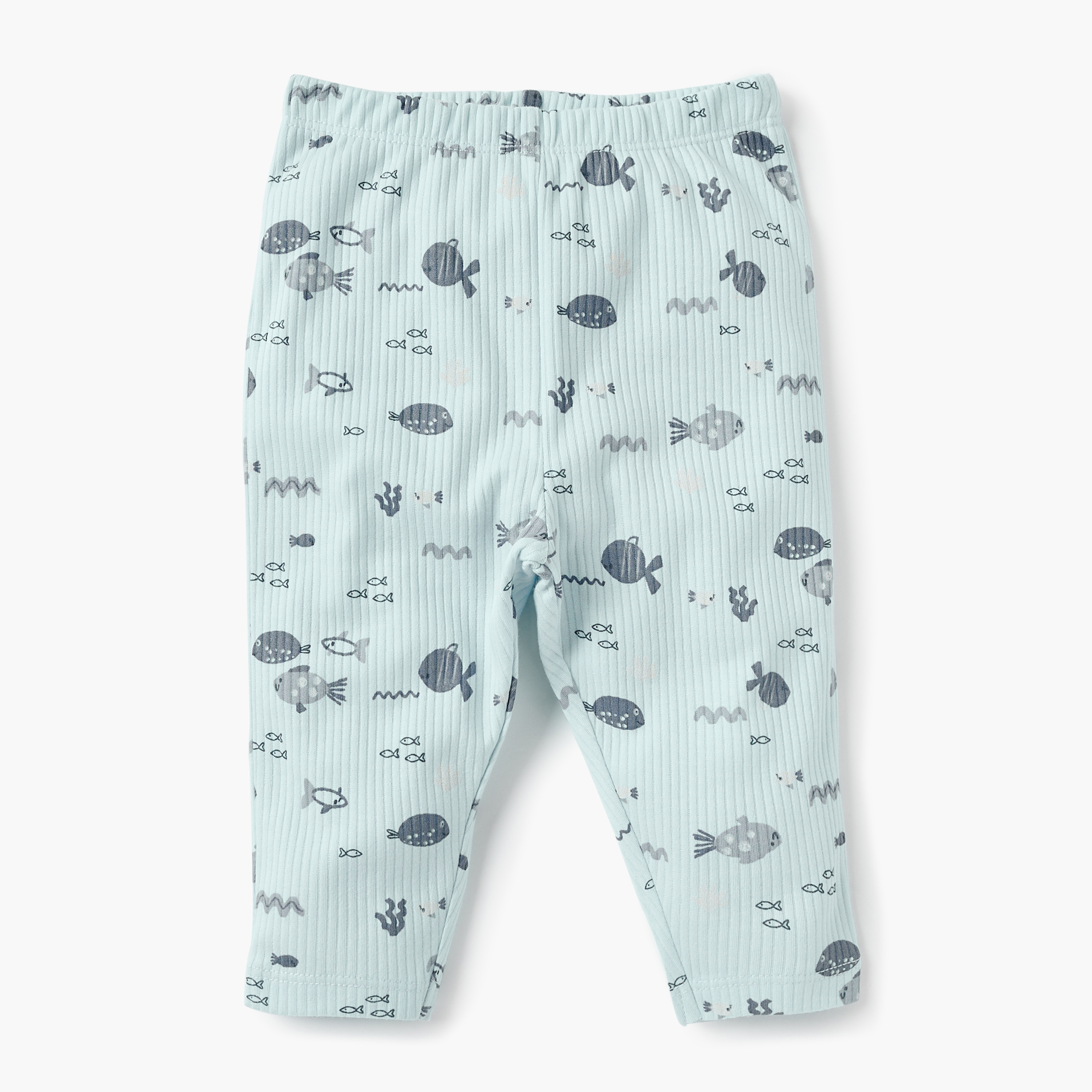 Juniors Fish Print T-shirt and Pyjama Set-baby-boys-clothing-nightwear-pyjamasets-image-3