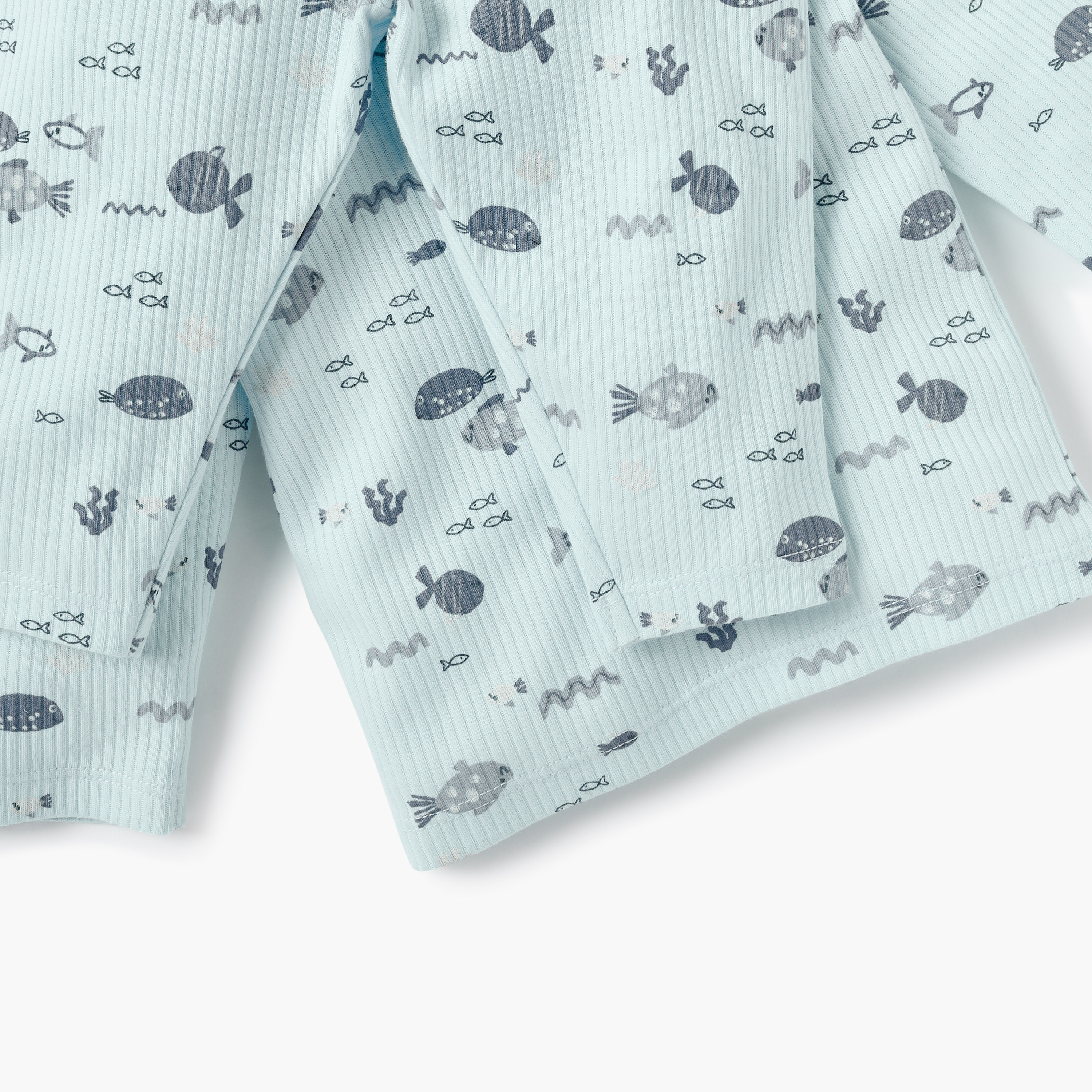 Juniors Fish Print T-shirt and Pyjama Set-baby-boys-clothing-nightwear-pyjamasets-image-5