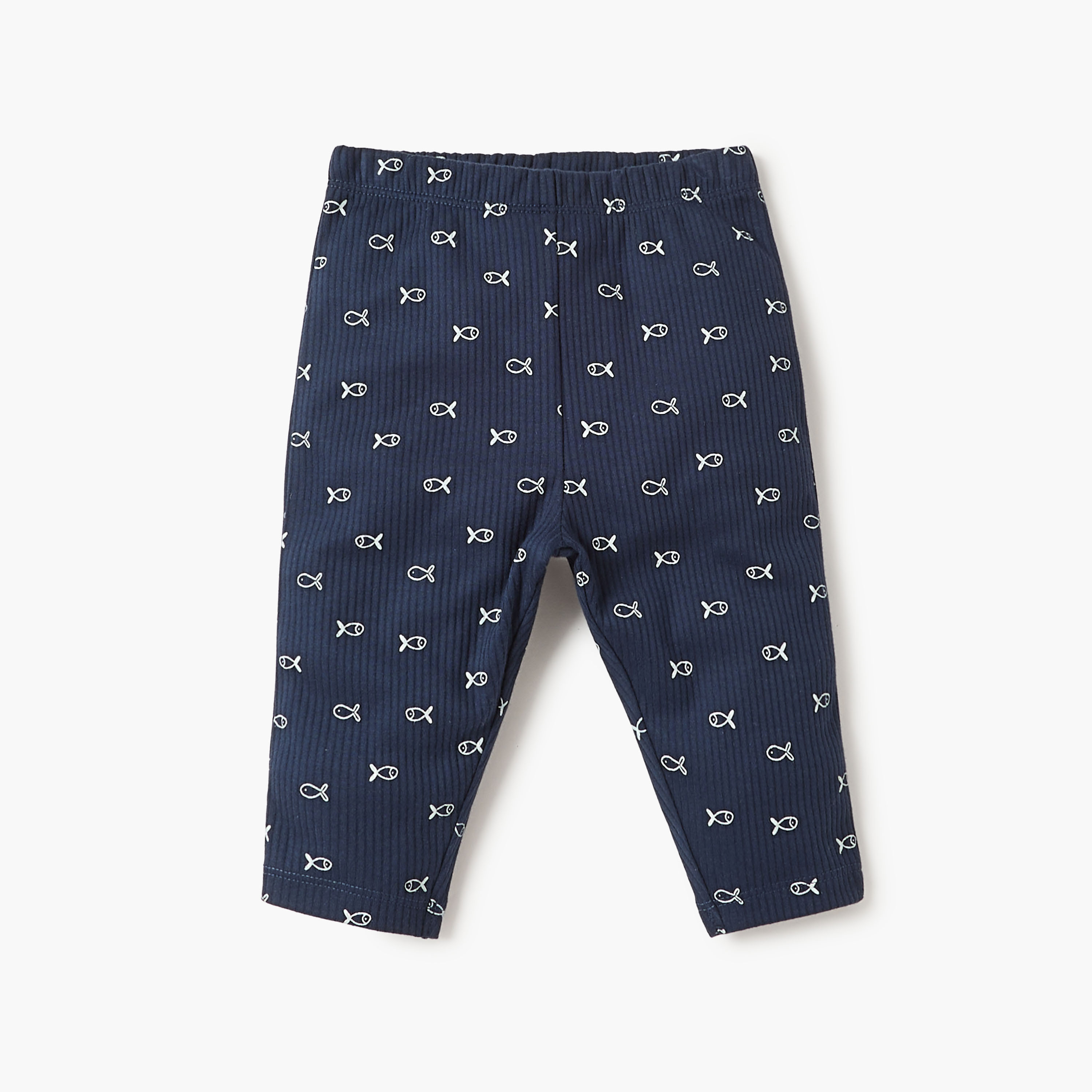 Juniors Fish Print T-shirt and Pyjama Set-baby-boys-clothing-nightwear-pyjamasets-image-3