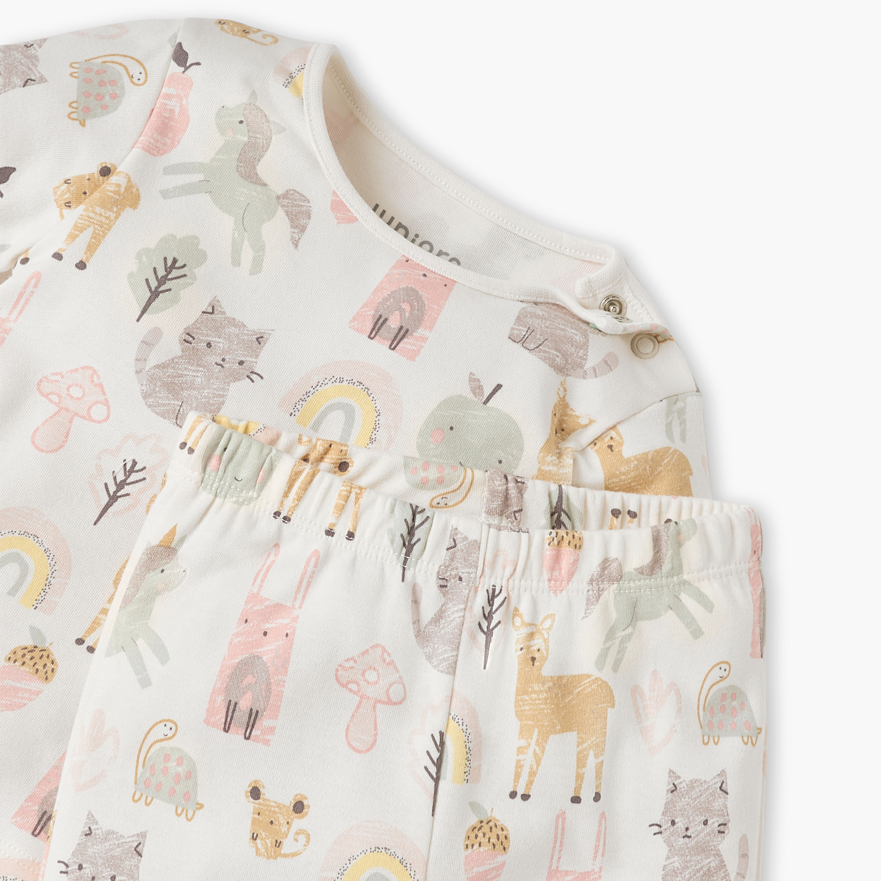 Juniors Animal Print T-shirt and Pyjama Set-baby-boys-clothing-nightwear-pyjamasets-image-5