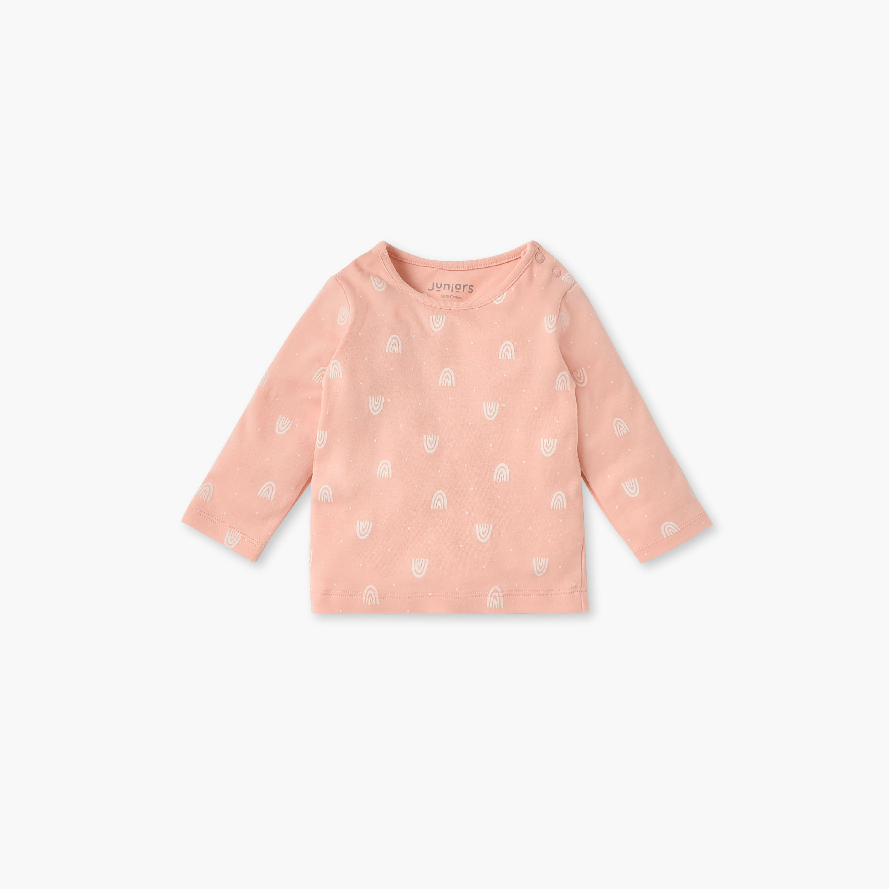Juniors Printed T-shirt and Pyjama Set-baby-girls-clothing-nightwear-pyjamasets-image-2