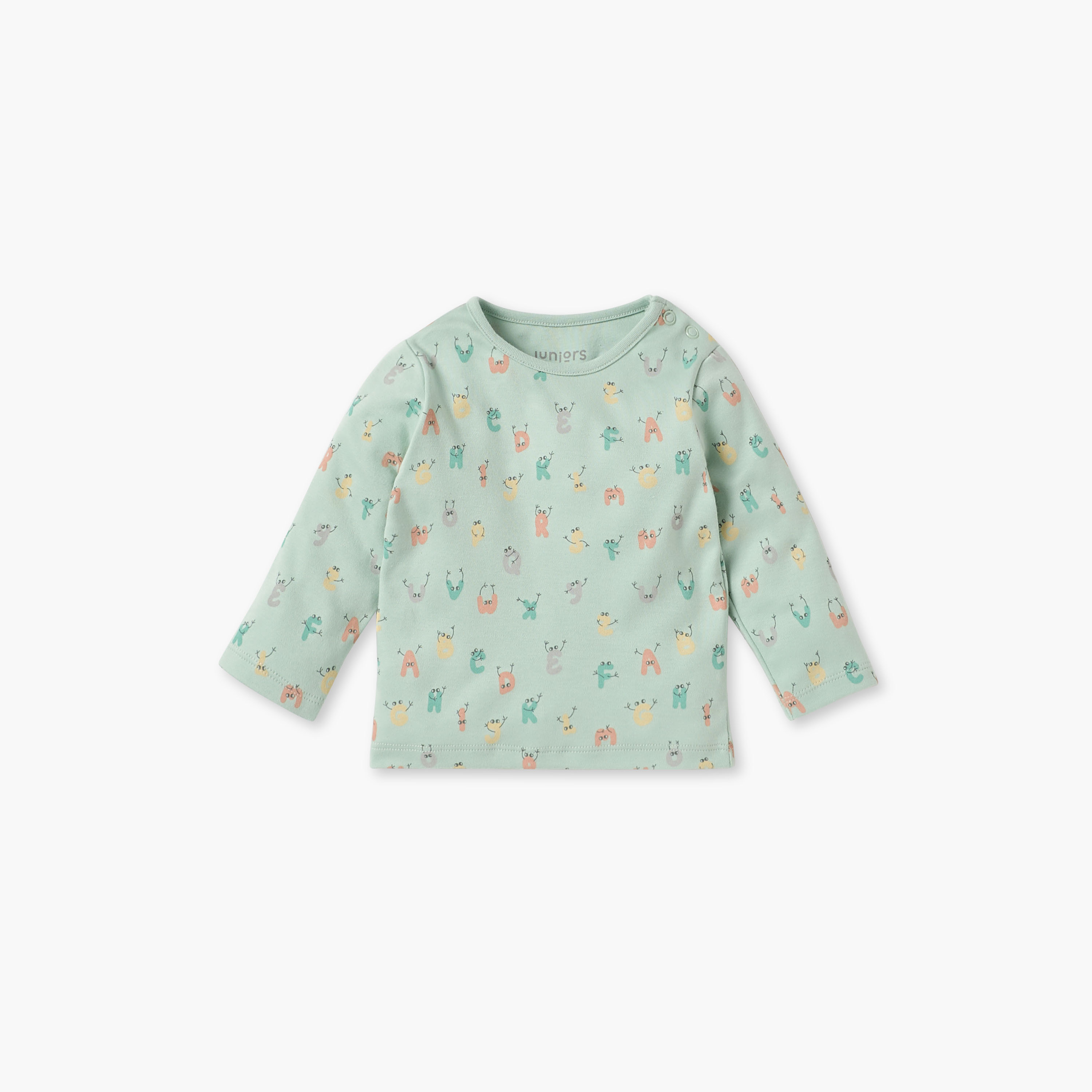 Juniors Lion Print Long Sleeve T-shirt and Pyjama Set-baby-boys-clothing-nightwear-pyjamasets-image-2