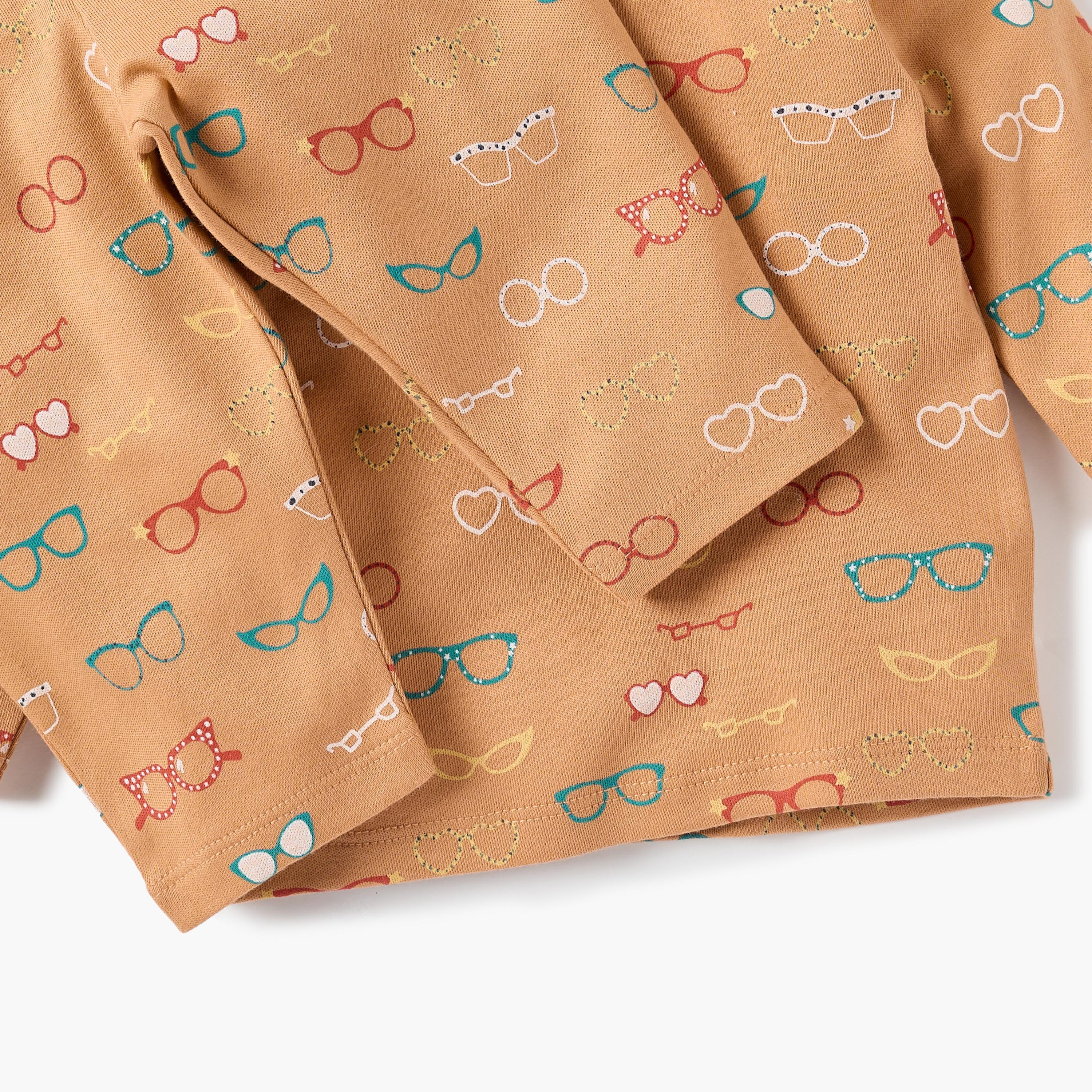 Juniors All-Over Spectacle Print T-shirt and Pyjama Set-baby-boys-clothing-nightwear-pyjamasets-image-5
