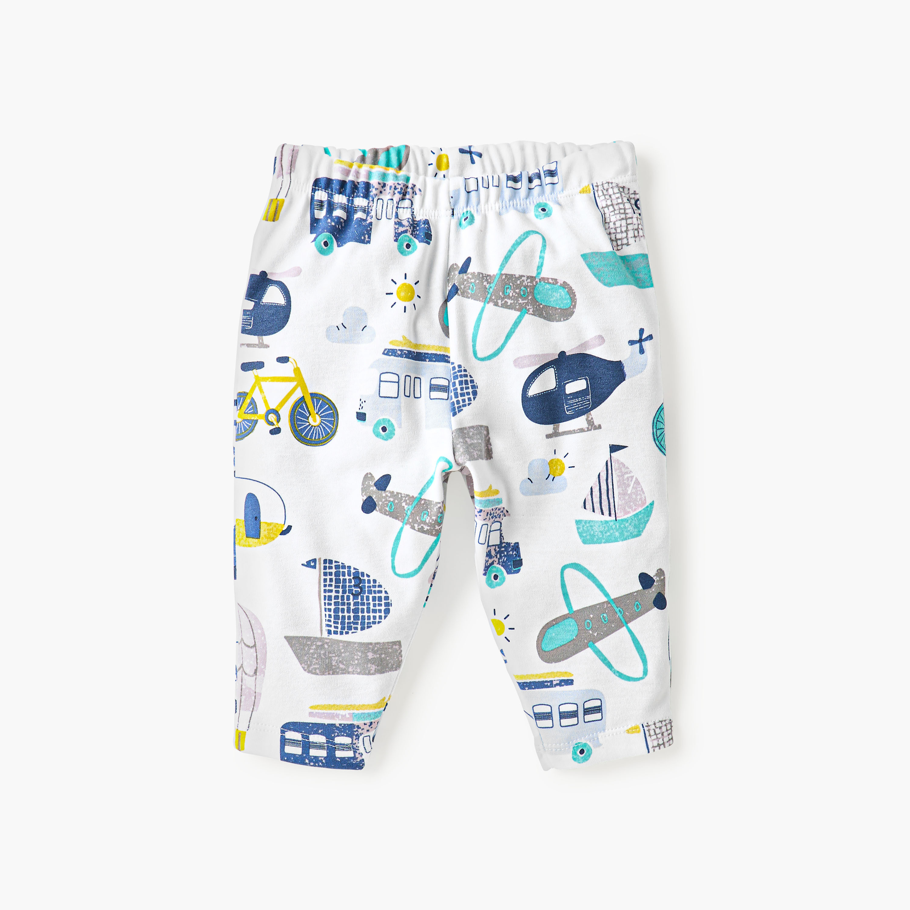 Juniors All-Over Vehicle Printed T-shirt and Pyjama Top-baby-boys-clothing-nightwear-pyjamasets-image-3