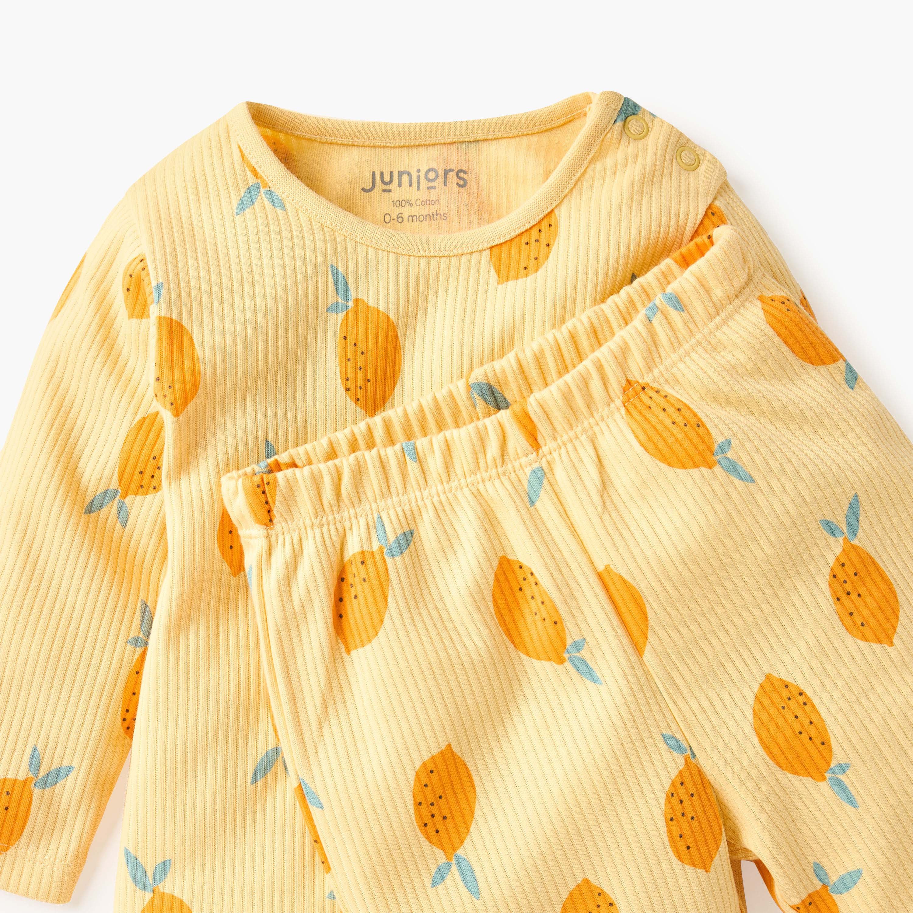 طقم بنطلون بيجاما وتيشيرت بطبعات من جونيورز-baby-boys-clothing-nightwear-pyjamasets-image-4