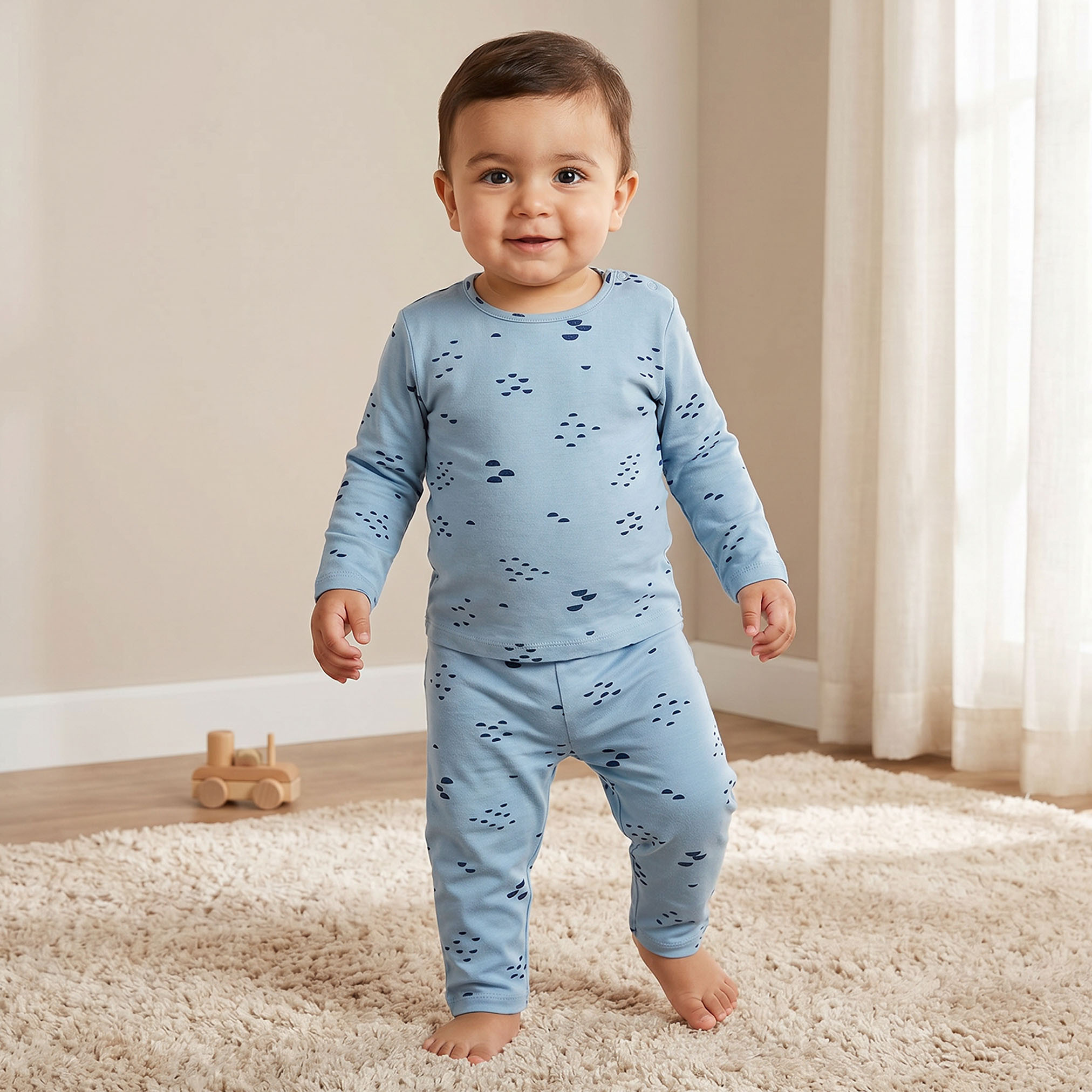 Juniors All-Over Print T-shirt and Pyjama Set-baby-girls-clothing-nightwear-pyjamasets-image-1