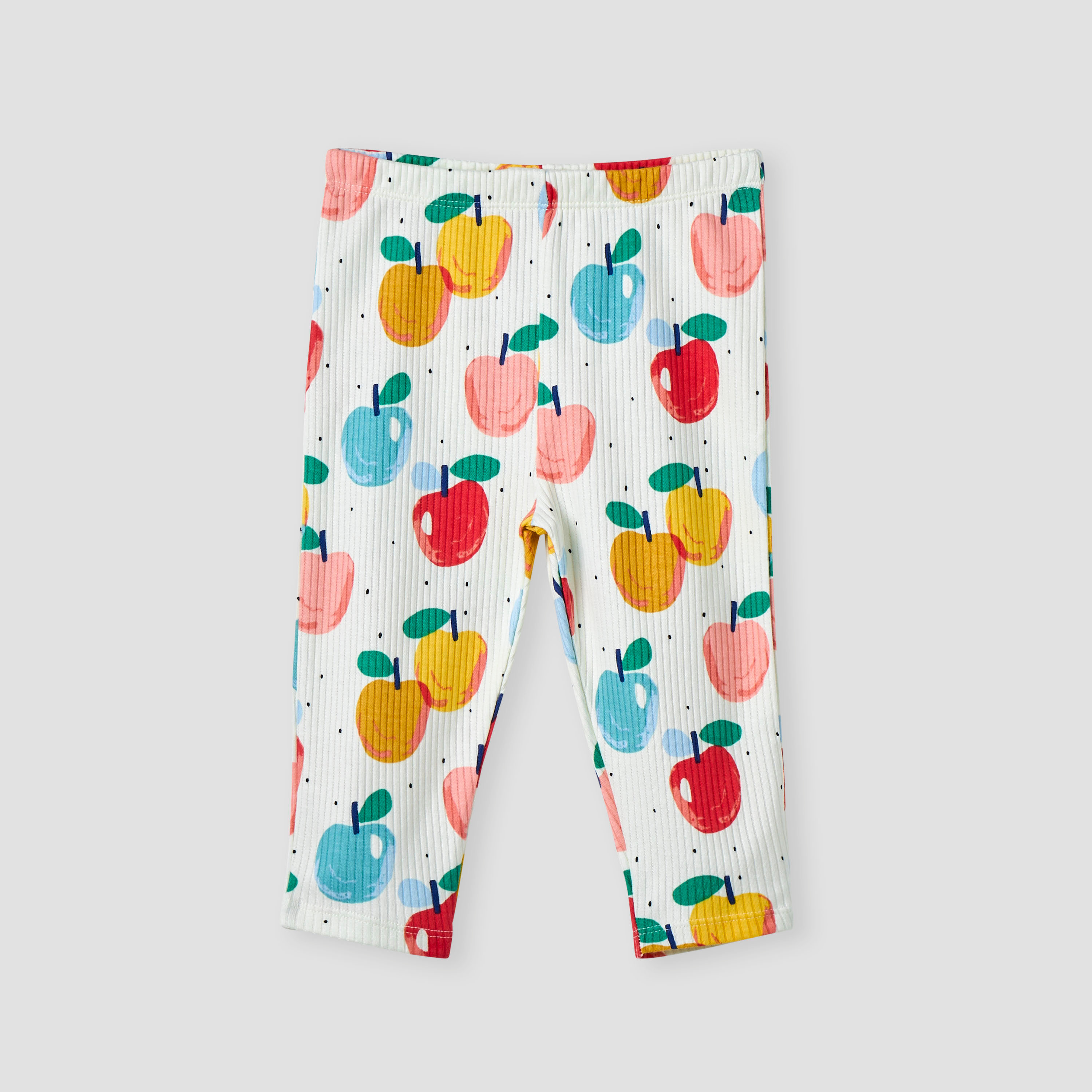 Juniors All-Over Apple Print T-shirt and Pyjama Set-baby-girls-clothing-nightwear-pyjamasets-image-3