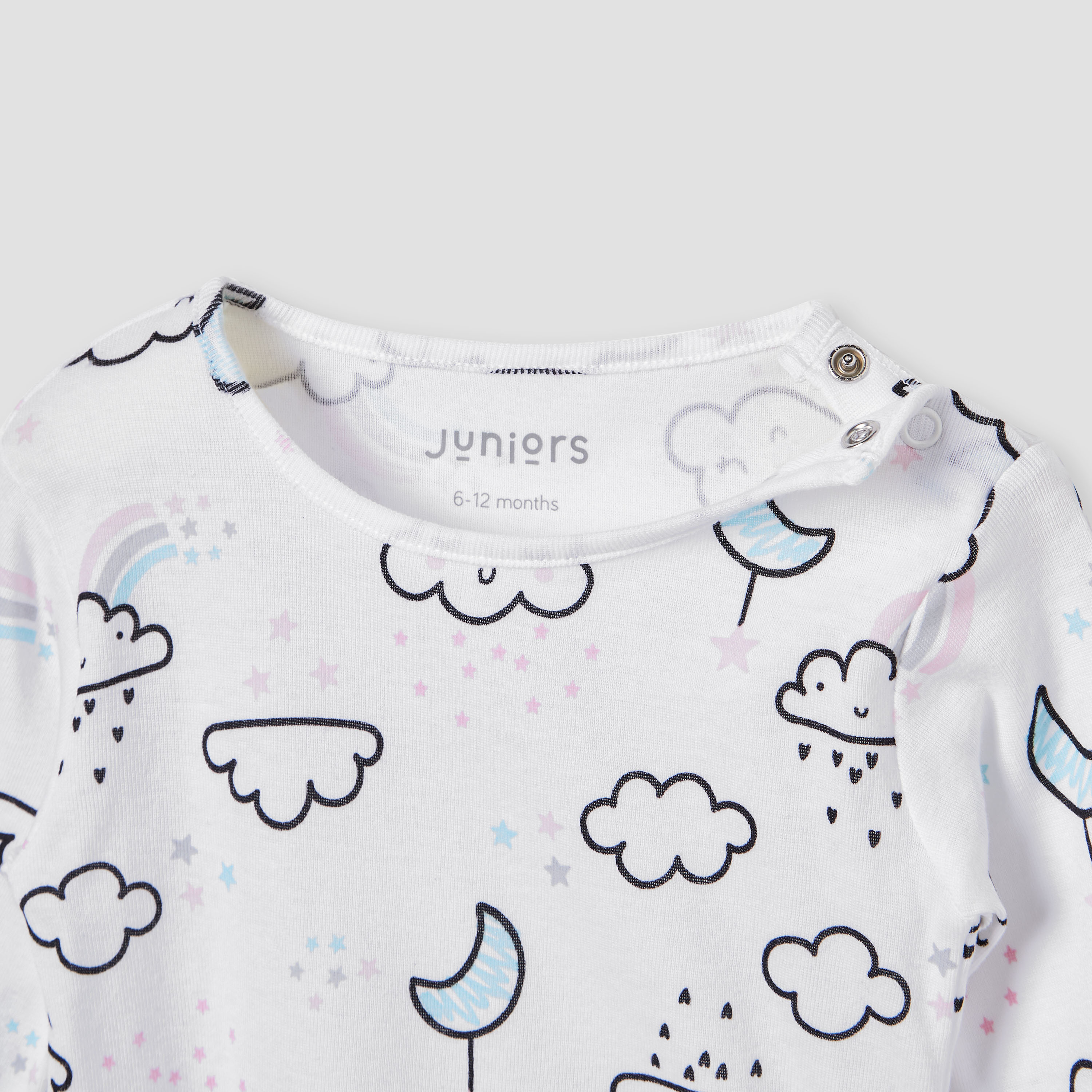 Juniors Printed Long Sleeves T-shirt and Pyjama Set-baby-girls-clothing-nightwear-pyjamasets-image-6