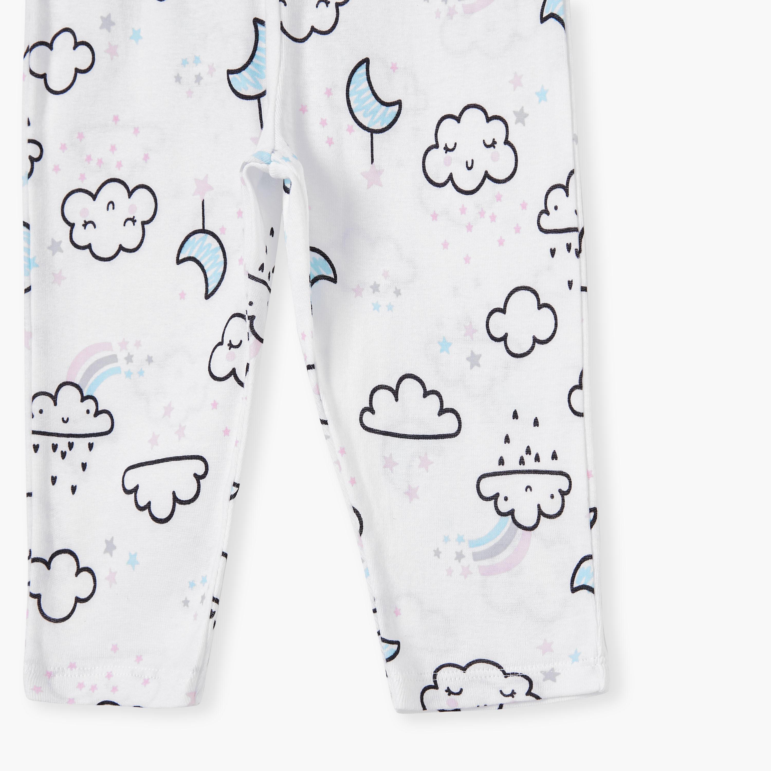 Juniors Printed Long Sleeves T-shirt and Pyjama Set-baby-girls-clothing-nightwear-pyjamasets-image-8