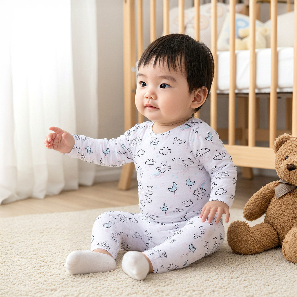 Juniors Printed Long Sleeves T-shirt and Pyjama Set-baby-girls-clothing-nightwear-pyjamasets-image-9