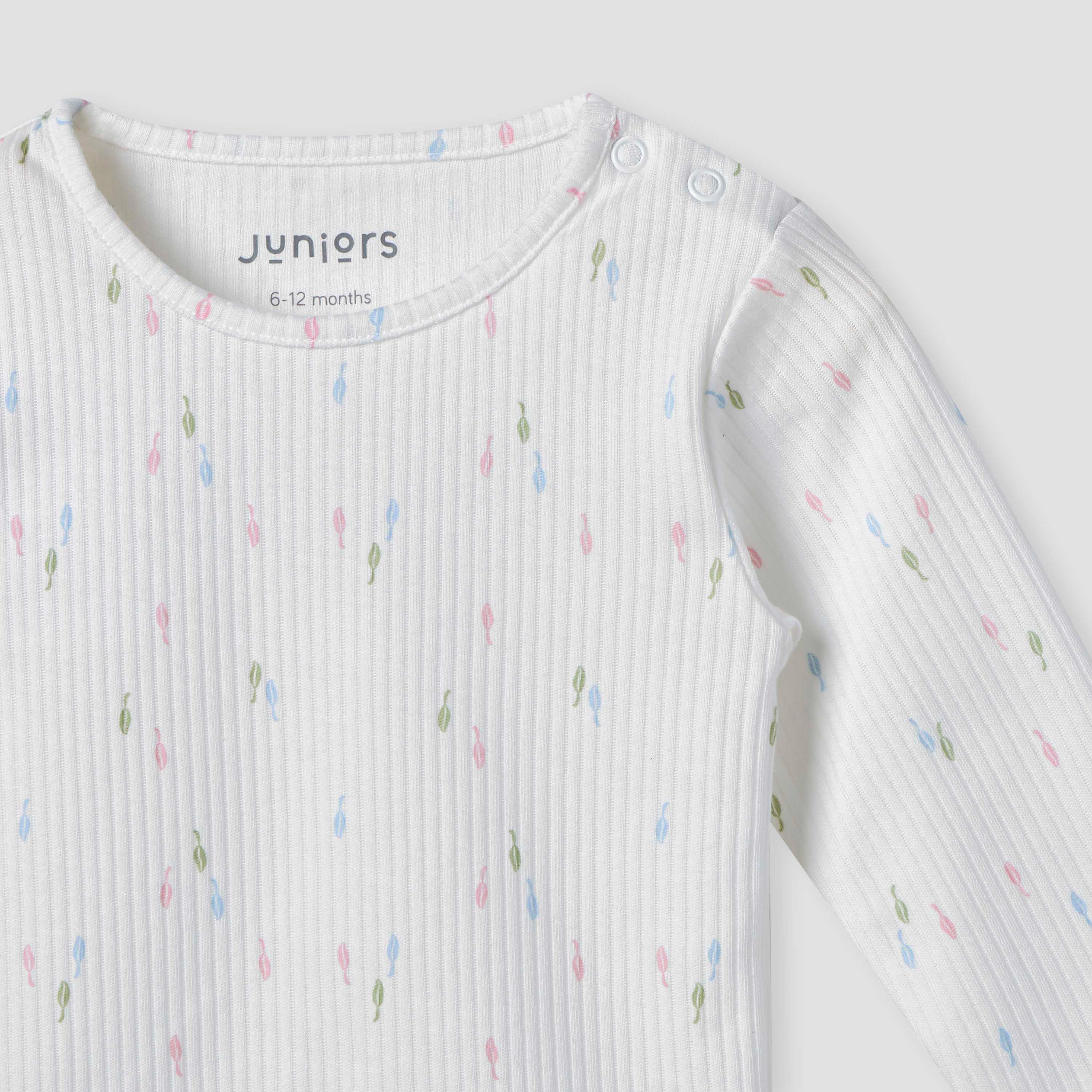 Juniors Printed T-shirt and Pyjama Set- Cotton - Long Sleeves- Round Neck-baby-girls-clothing-nightwear-pyjamasets-image-5
