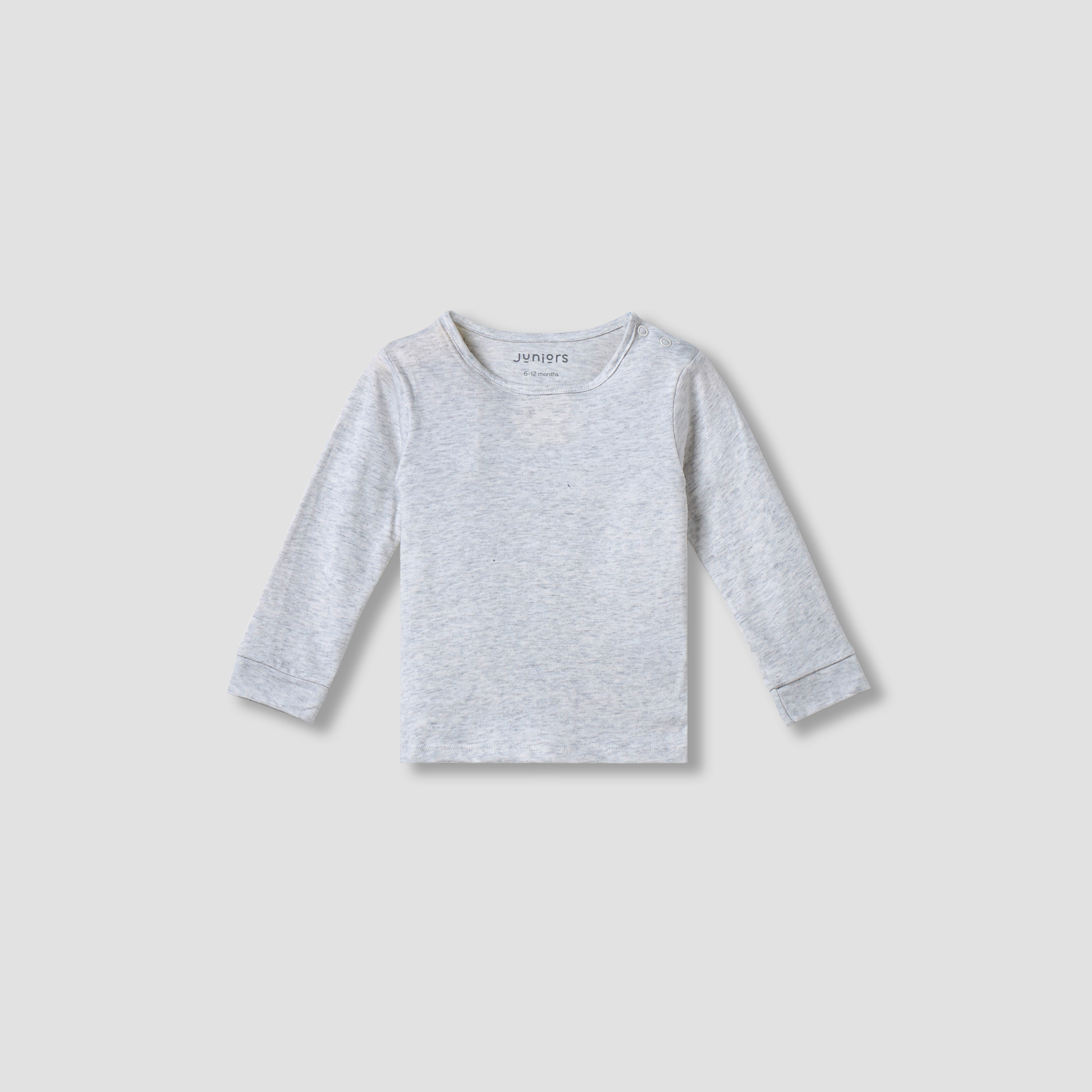 Juniors Solid Long Sleeves T-shirt and Pyjama Set-baby-girls-clothing-nightwear-pyjamasets-image-3