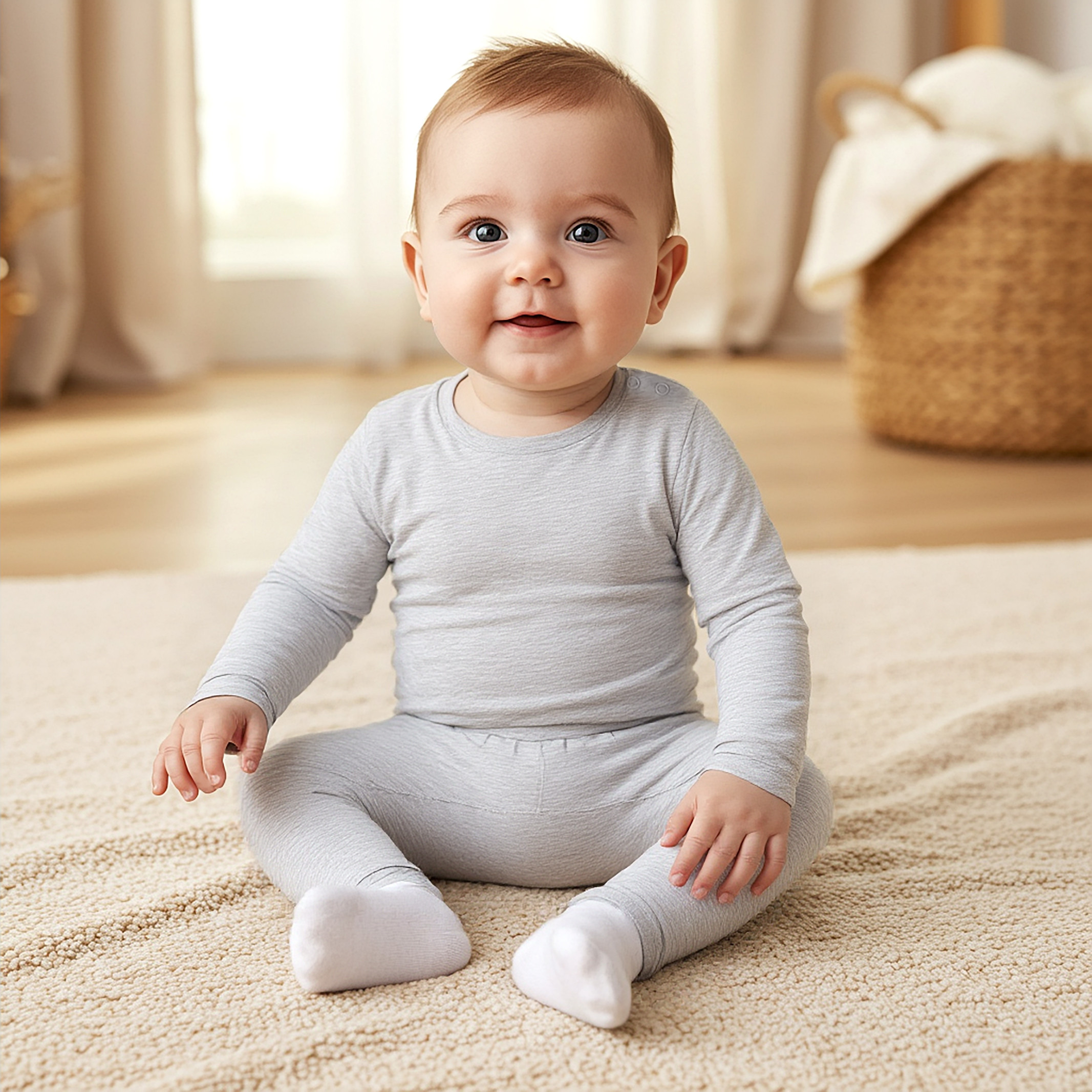 Juniors Solid Long Sleeves T-shirt and Pyjama Set-baby-girls-clothing-nightwear-pyjamasets-image-8