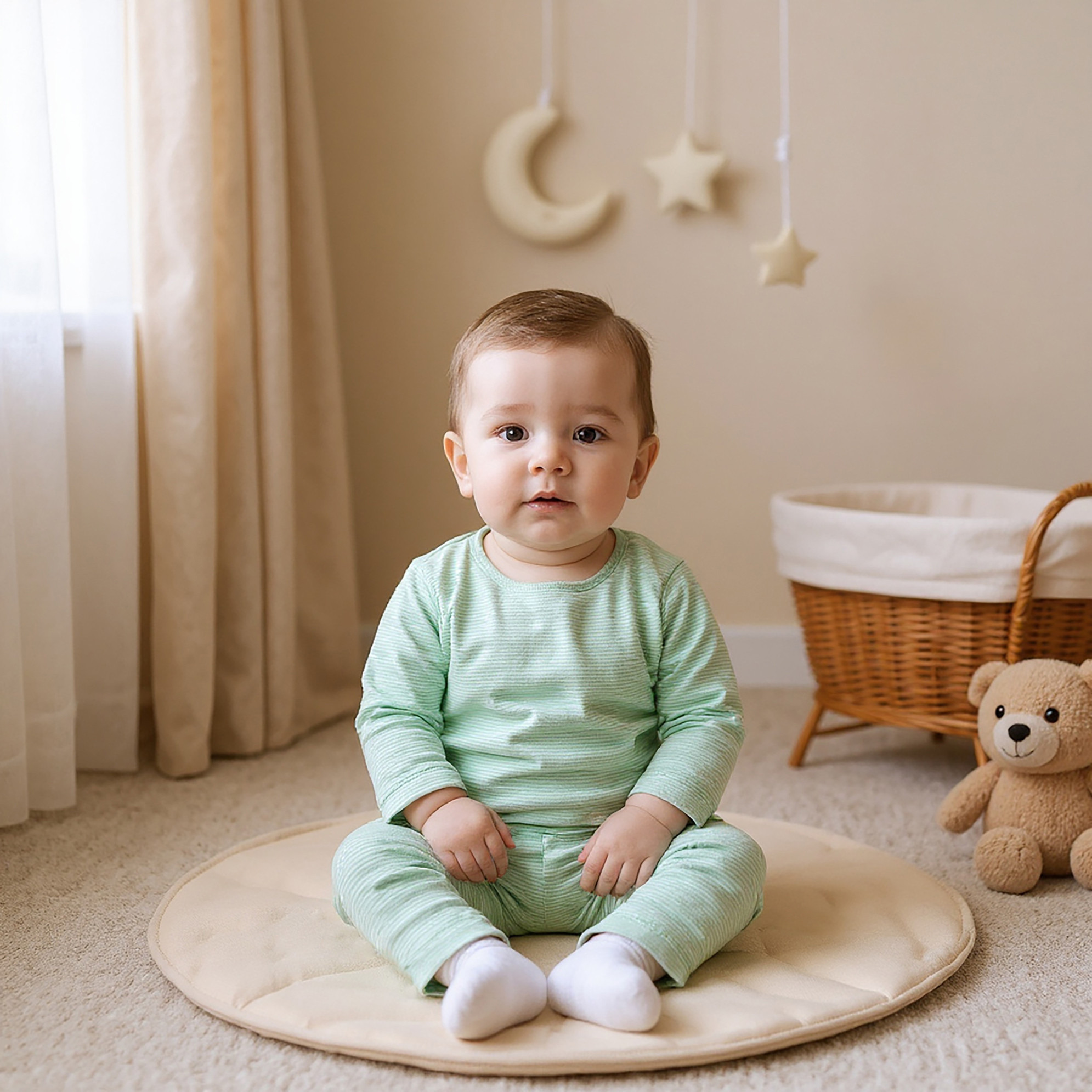 Juniors Striped Long Sleeves T-shirt and Pyjama Set-baby-girls-clothing-nightwear-pyjamasets-image-7