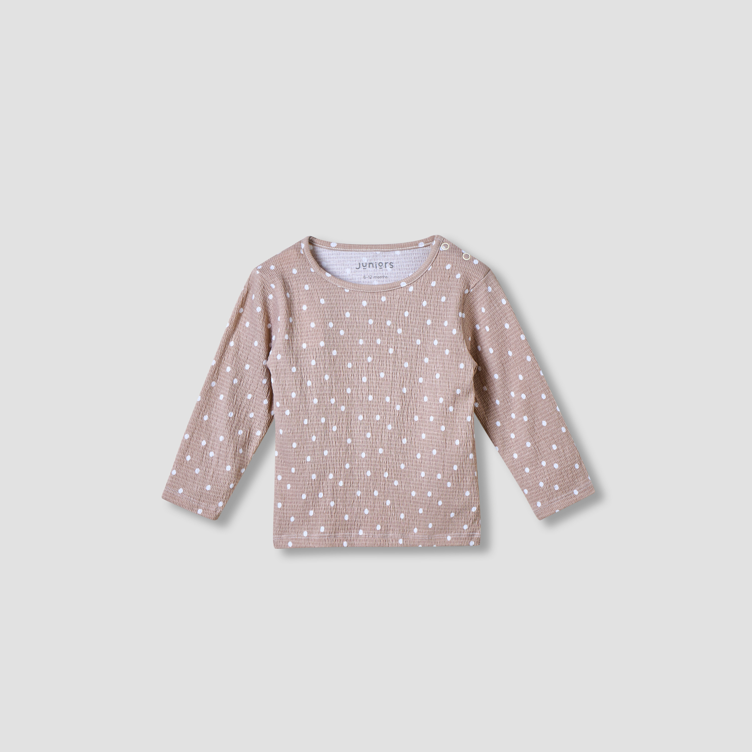 Juniors All-Over Polka Dot Print T-shirt and Pyjama Set-baby-girls-clothing-nightwear-pyjamasets-image-3