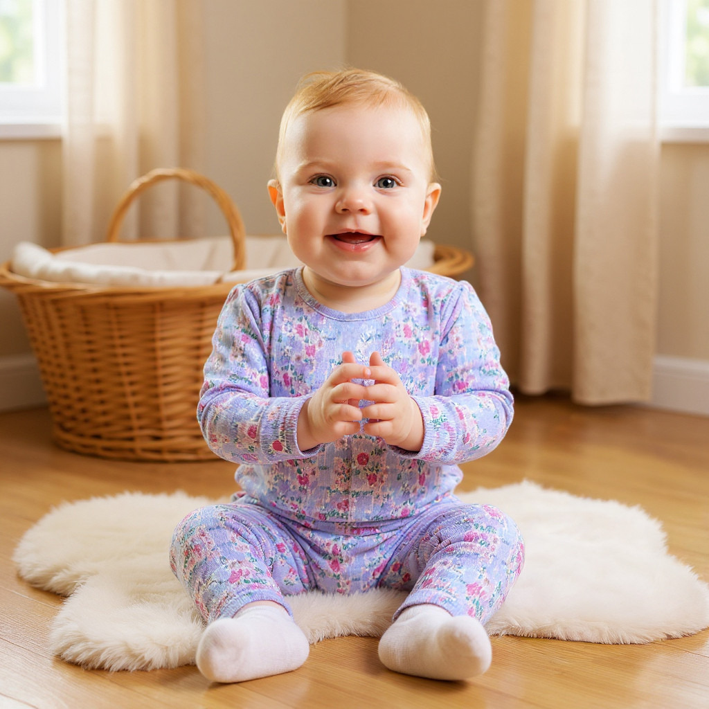 طقم بنطلون بيجاما وتيشيرت بطبعات أزهار من جونيورز-baby-girls-clothing-nightwear-pyjamasets-image-7