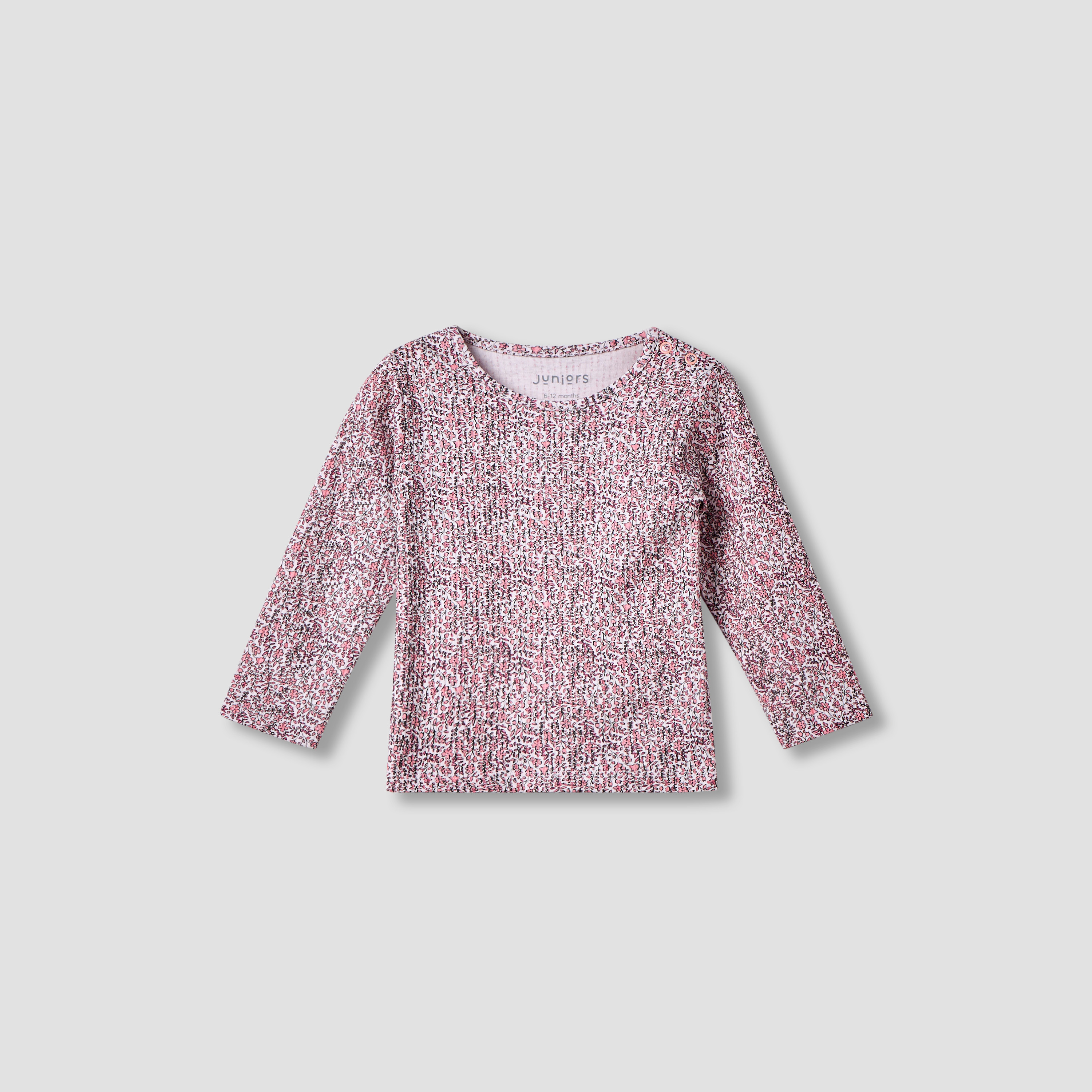 طقم بنطلون بيجاما وتيشيرت بطبعات أزهار من جونيورز-baby-girls-clothing-nightwear-pyjamasets-image-2