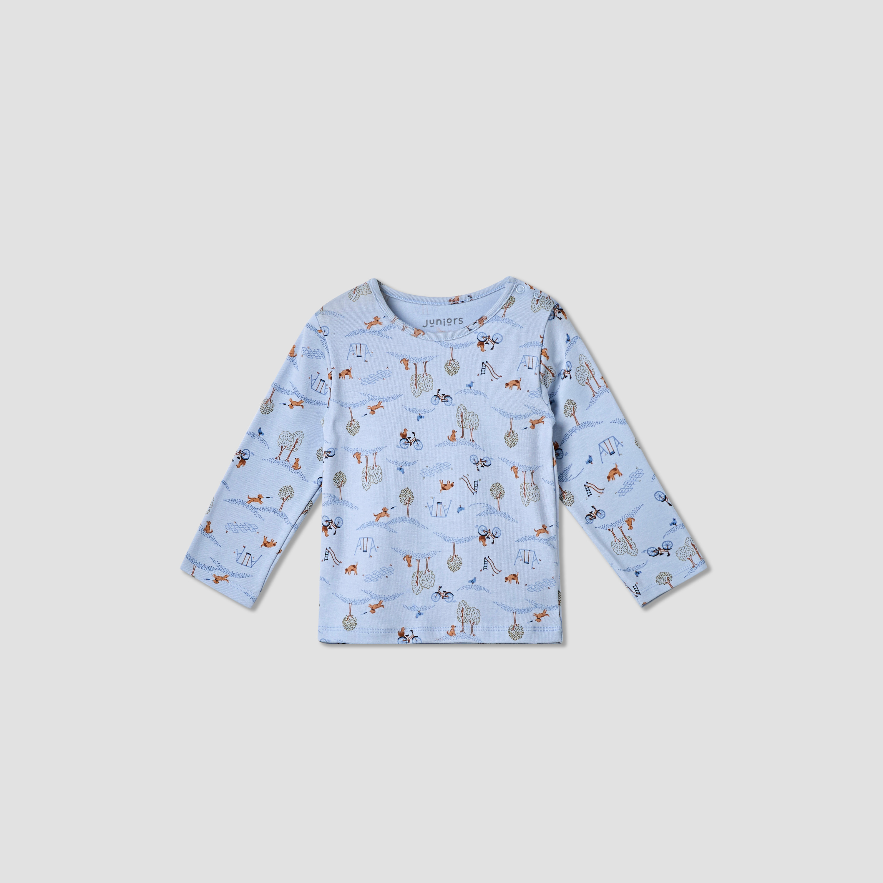 Juniors All-Over Print T-shirt and Pyjama Set-baby-girls-clothing-nightwear-pyjamasets-image-2