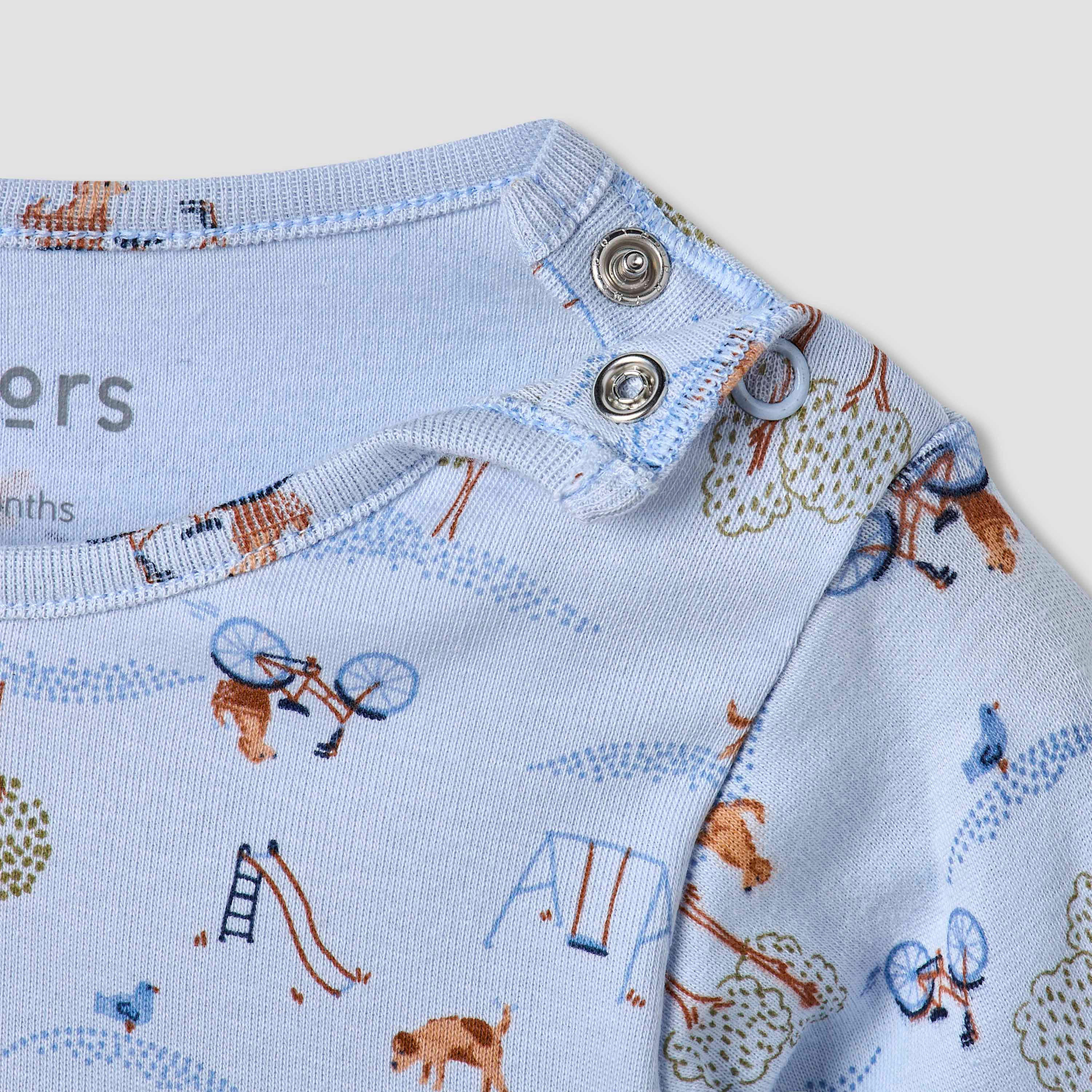 Juniors All-Over Print T-shirt and Pyjama Set-baby-girls-clothing-nightwear-pyjamasets-image-5