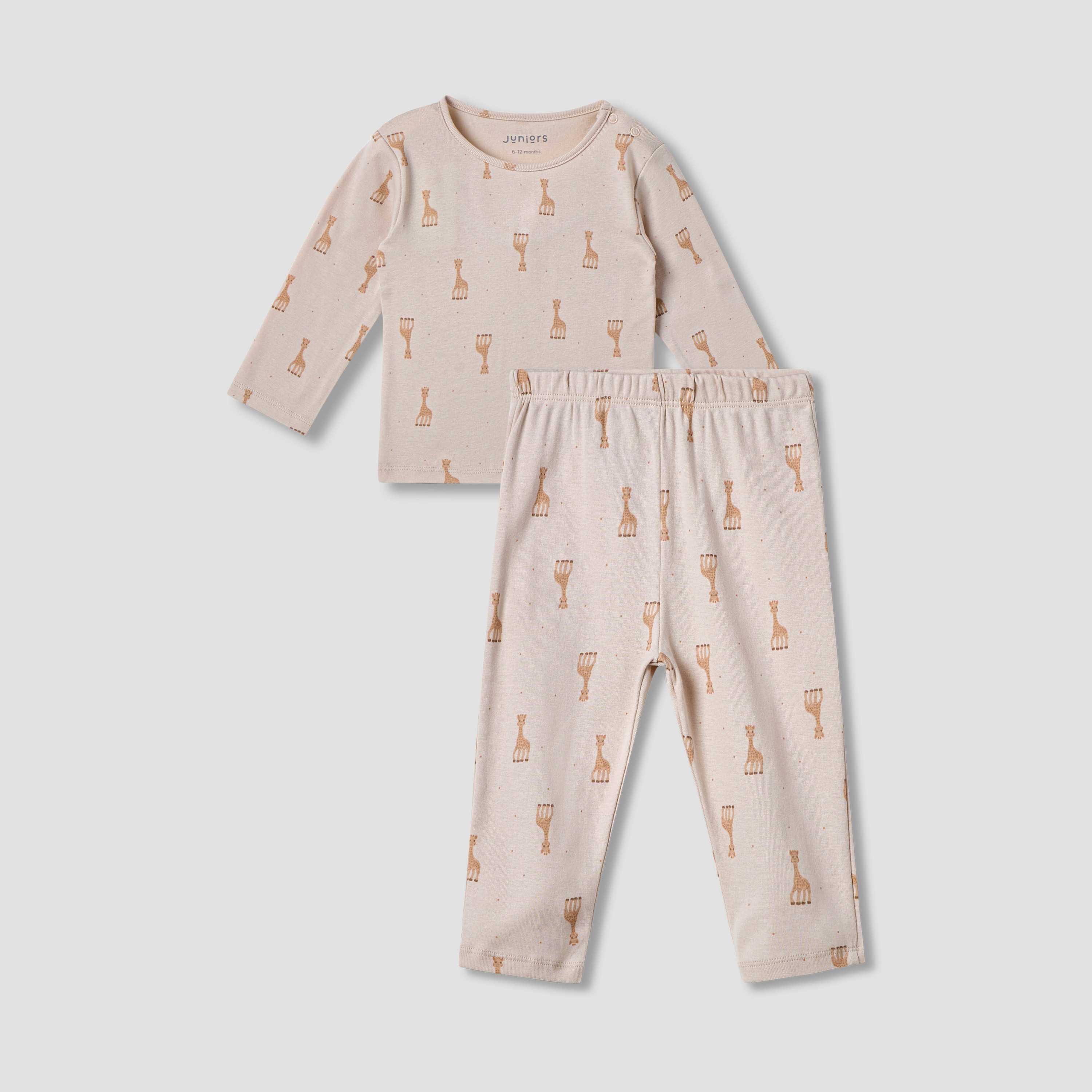 طقم بنطلون بيجاما وتيشيرت بطبعات من جونيورز-baby-girls-clothing-nightwear-pyjamasets-image-2