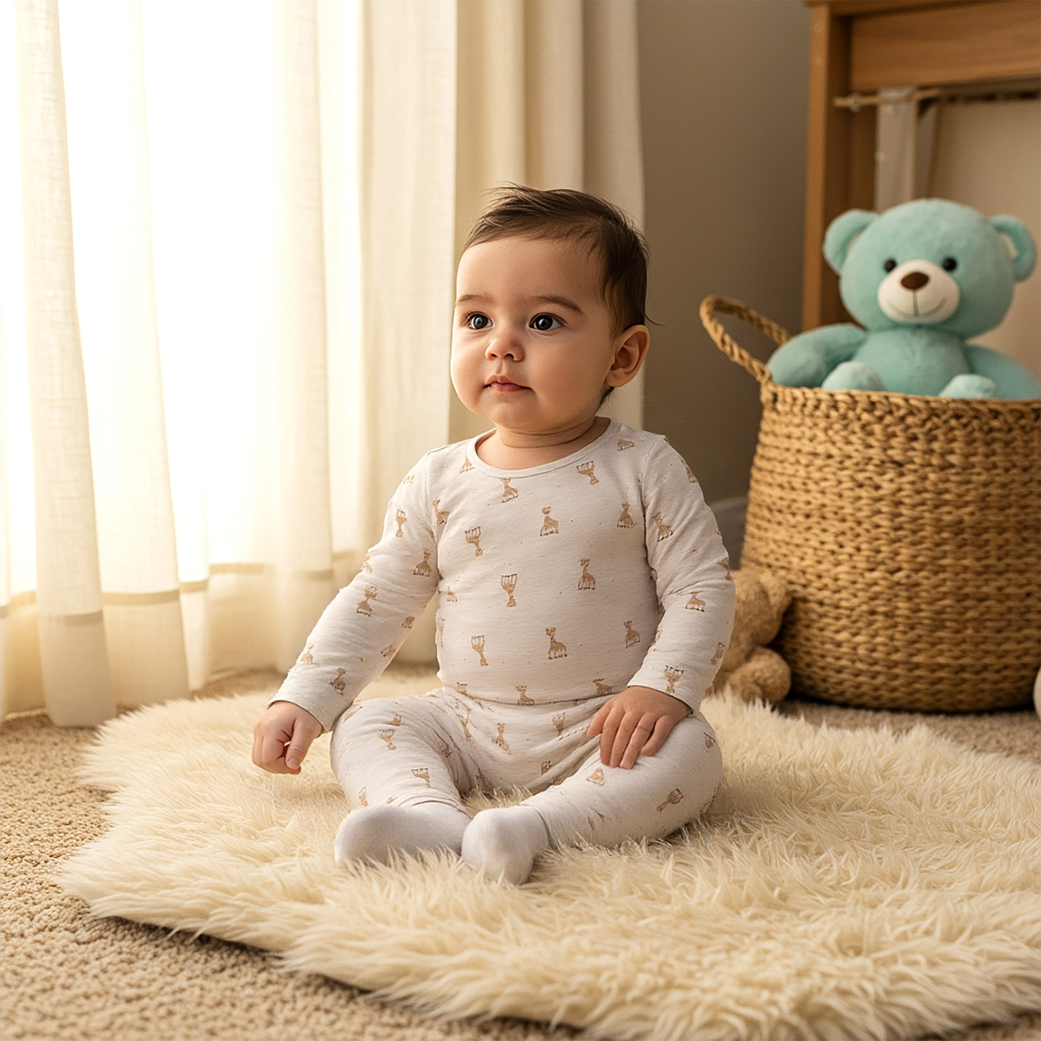 طقم بنطلون بيجاما وتيشيرت بطبعات من جونيورز-baby-girls-clothing-nightwear-pyjamasets-image-8