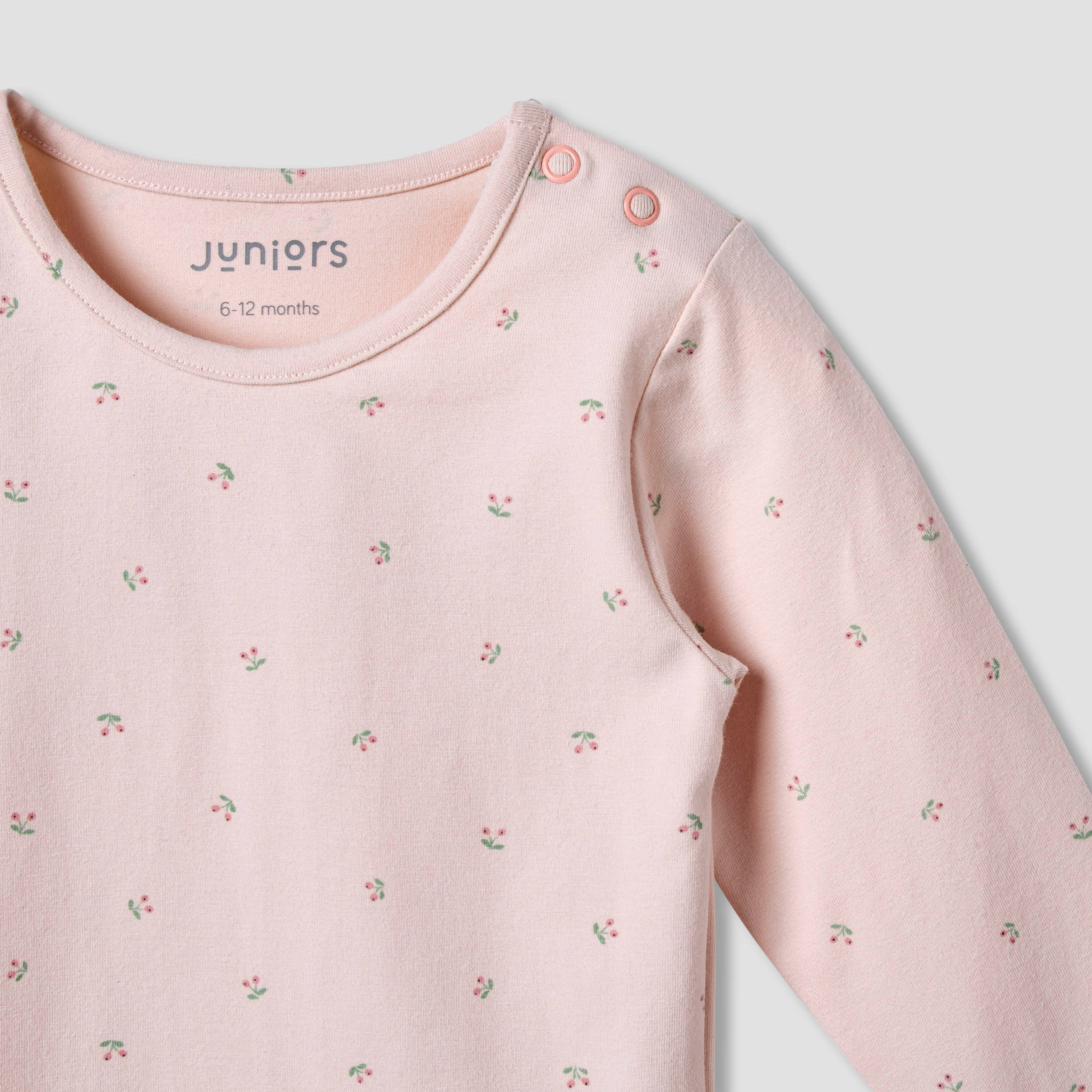 Juniors All-Over Floral Print T-shirt and Pyjama Set-baby-girls-clothing-nightwear-pyjamasets-image-4