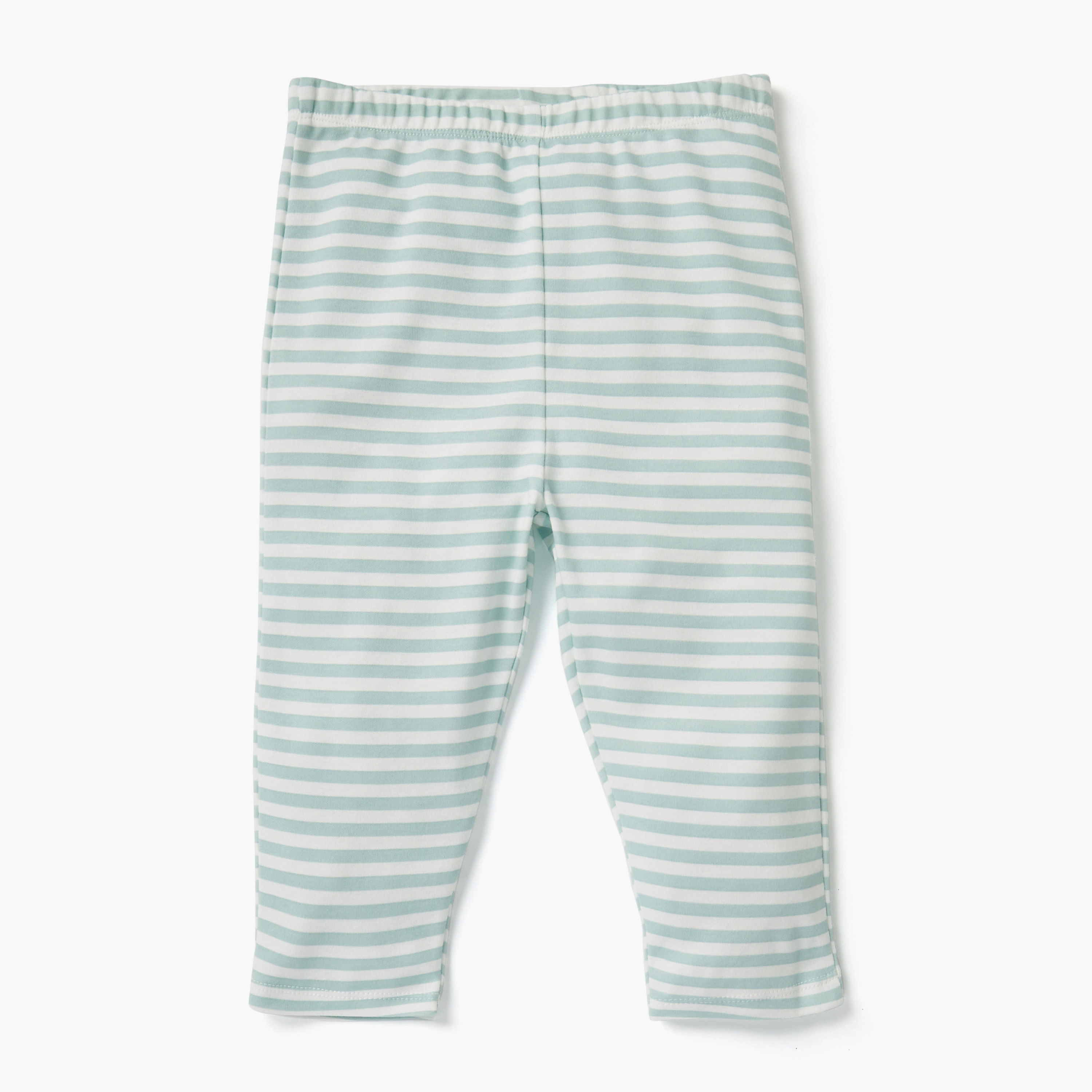 Juniors Striped T-shirt and Pyjama Set-baby-girls-clothing-nightwear-pyjamasets-image-3