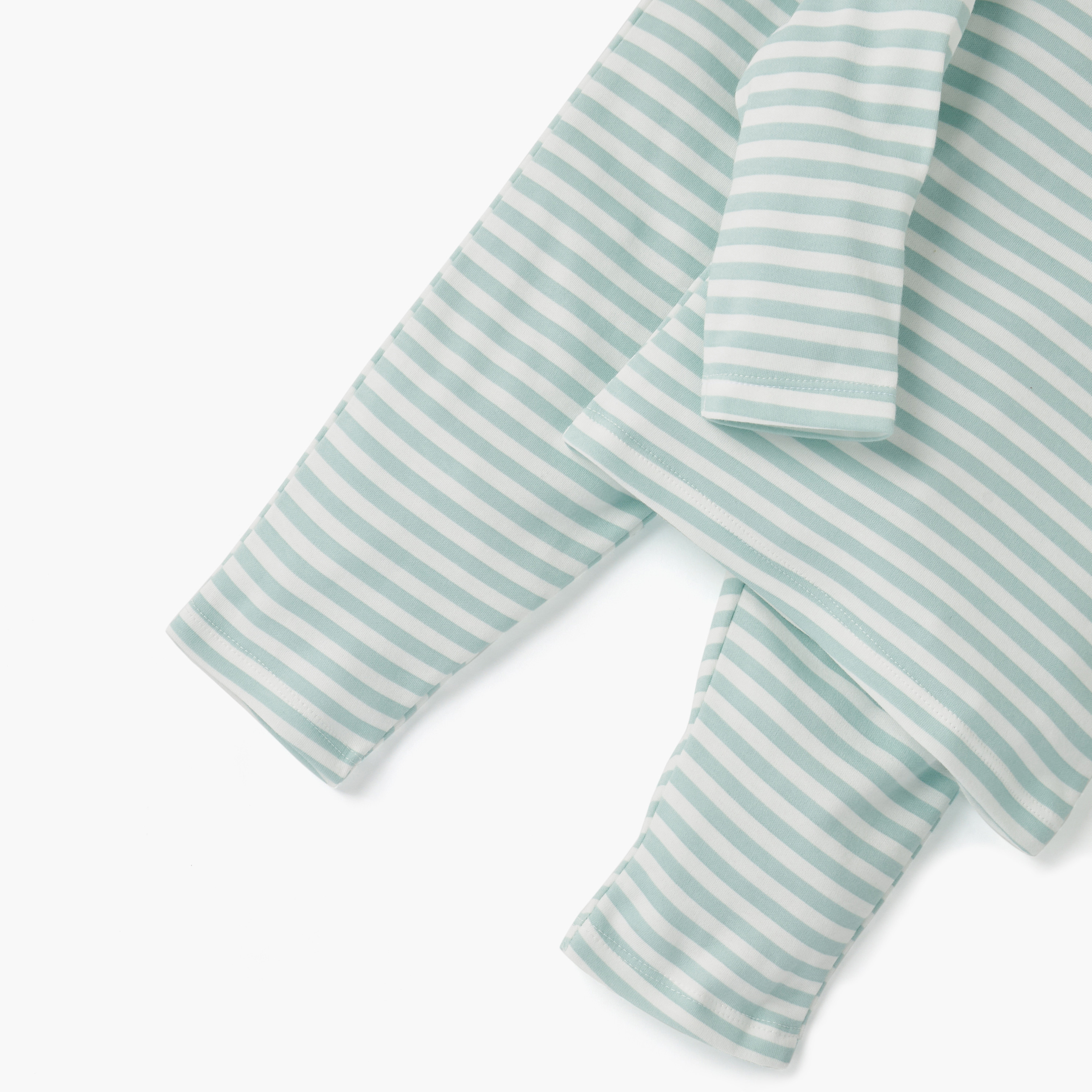 Juniors Striped T-shirt and Pyjama Set-baby-girls-clothing-nightwear-pyjamasets-image-5