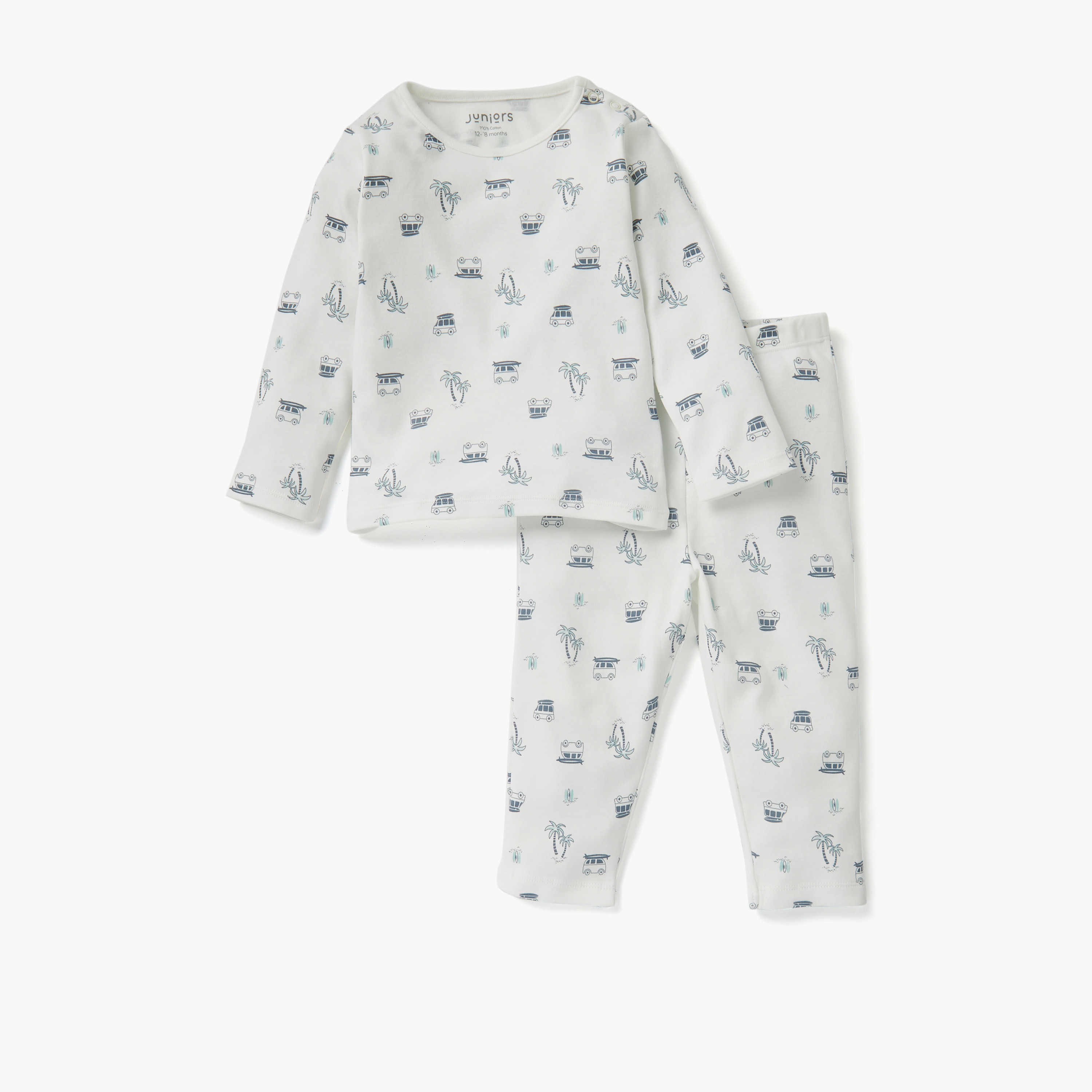 طقم بنطلون بيجاما وتيشيرت بطبعات جرافيك من جونيورز-baby-boys-clothing-nightwear-pyjamasets-image-1