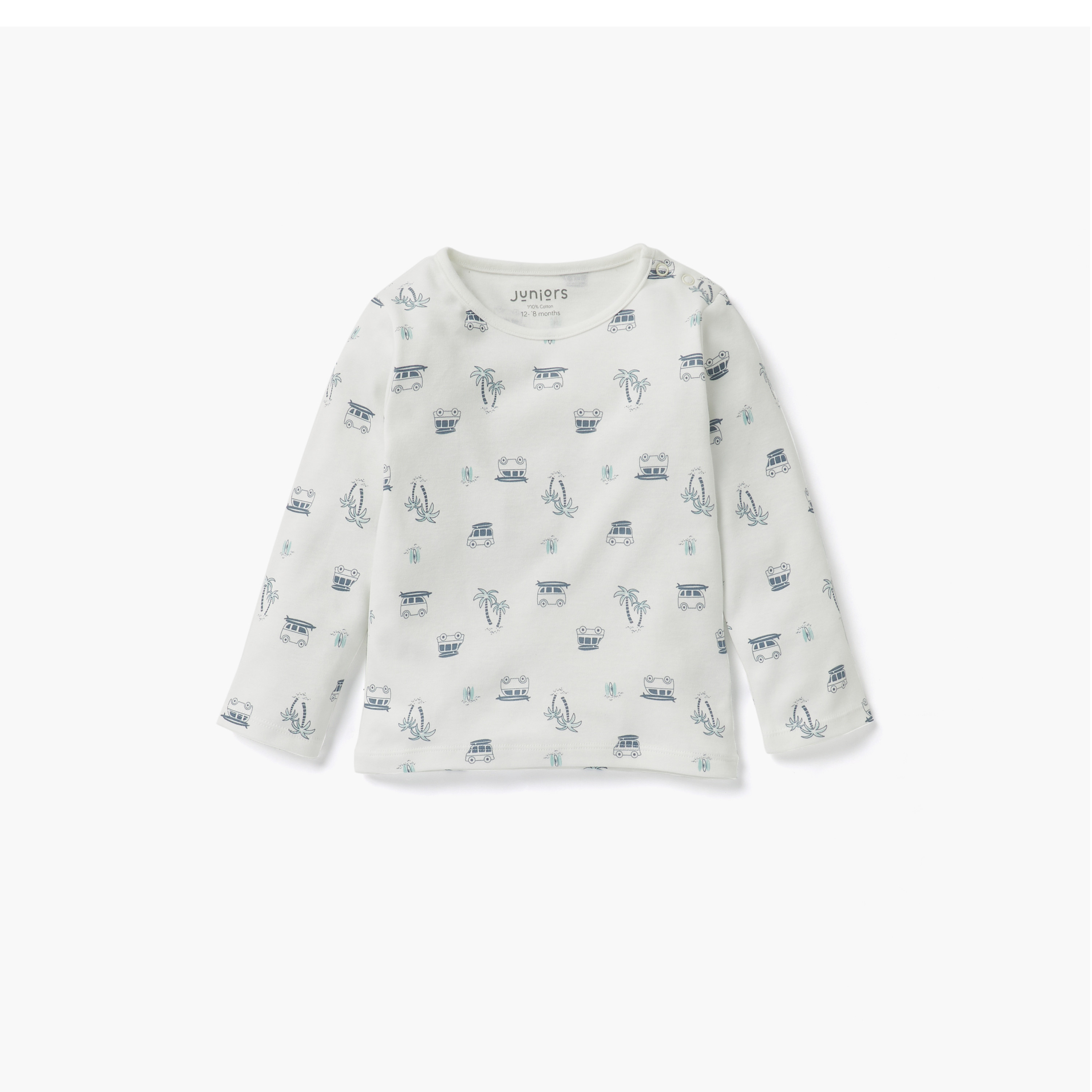 طقم بنطلون بيجاما وتيشيرت بطبعات جرافيك من جونيورز-baby-boys-clothing-nightwear-pyjamasets-image-2