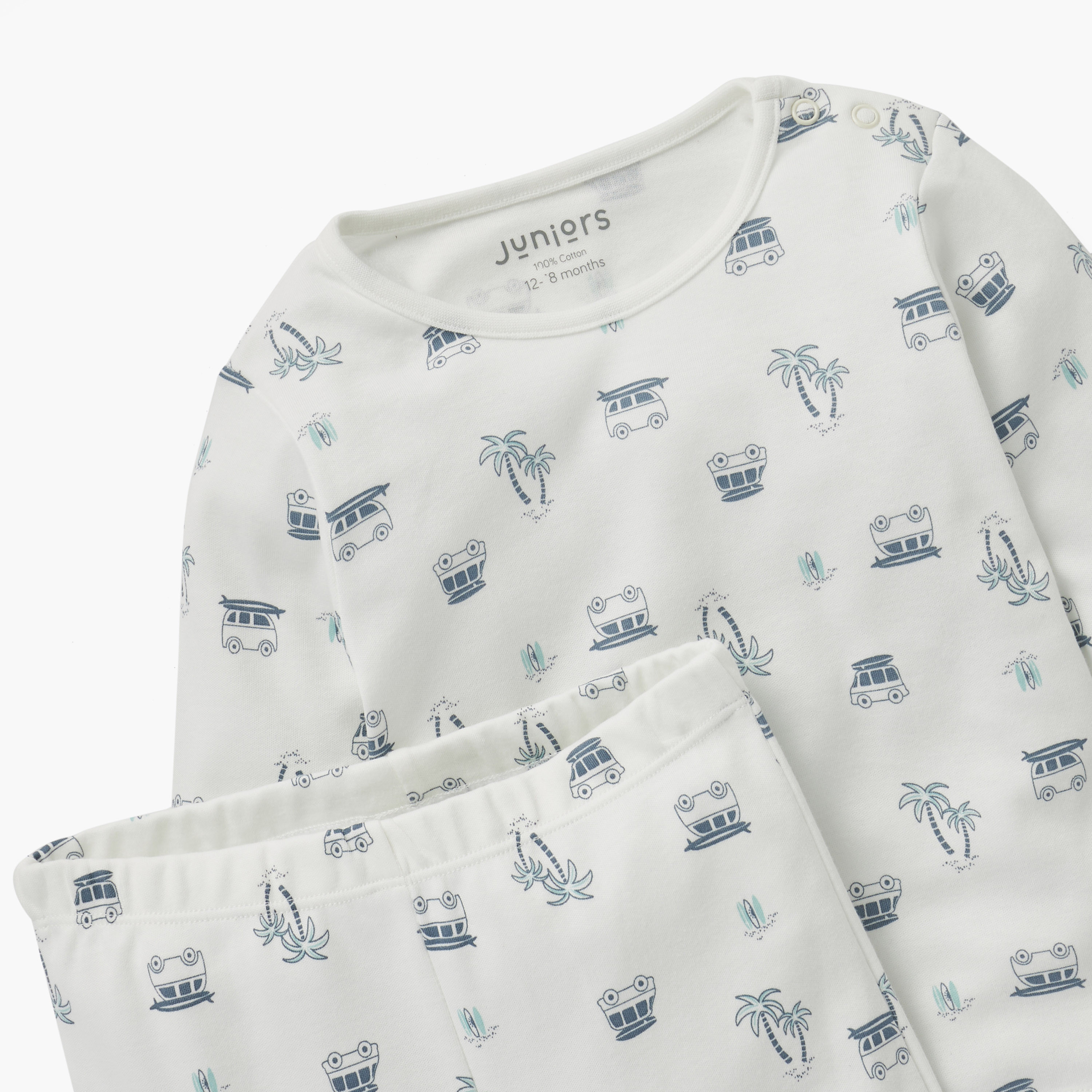 طقم بنطلون بيجاما وتيشيرت بطبعات جرافيك من جونيورز-baby-boys-clothing-nightwear-pyjamasets-image-4