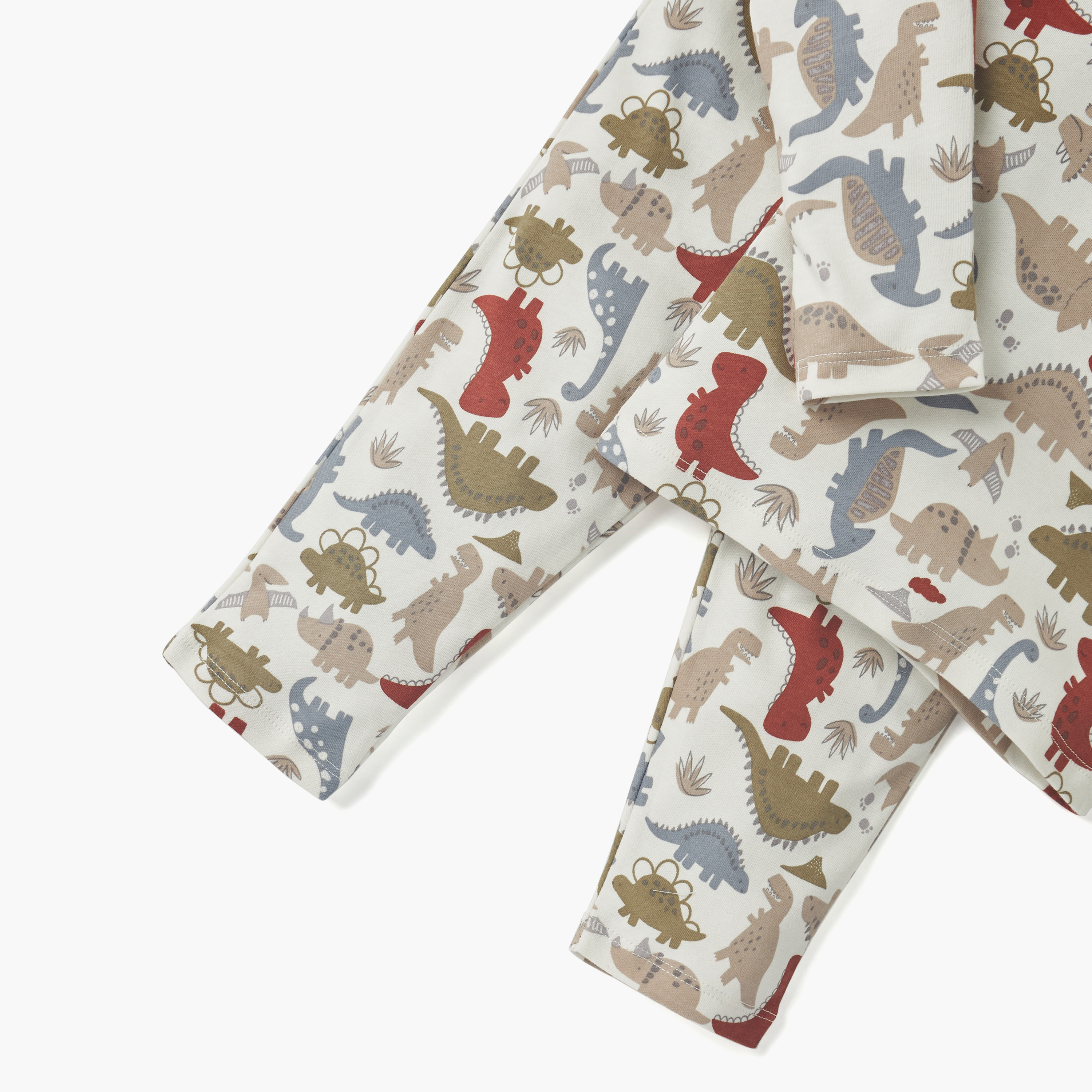 طقم بنطلون بيجاما وتيشيرت بطبعات ديناصور من جونيورز-baby-boys-clothing-nightwear-pyjamasets-image-5