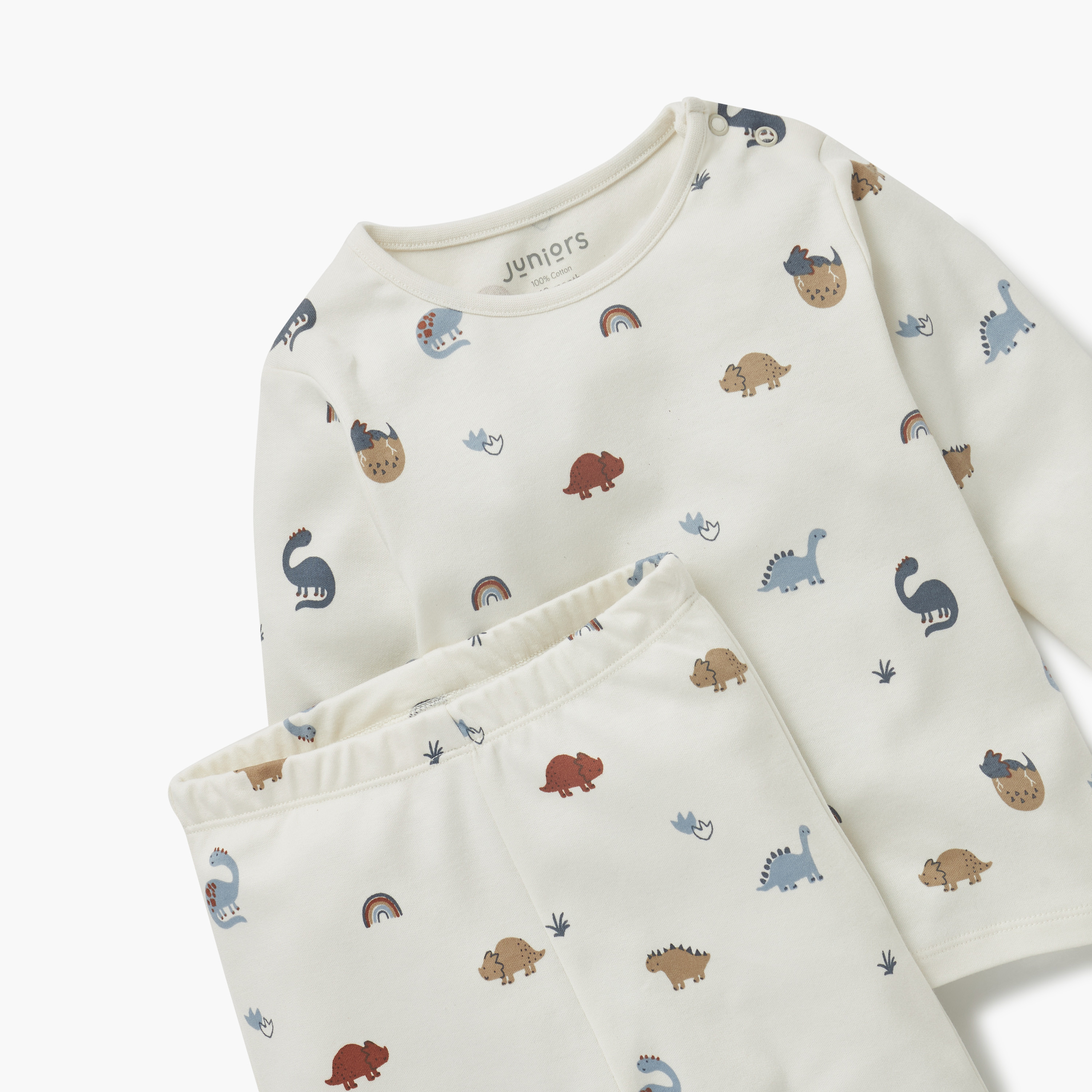طقم بنطلون بيجاما وتيشيرت بطبعات من جونيورز-baby-boys-clothing-nightwear-pyjamasets-image-4